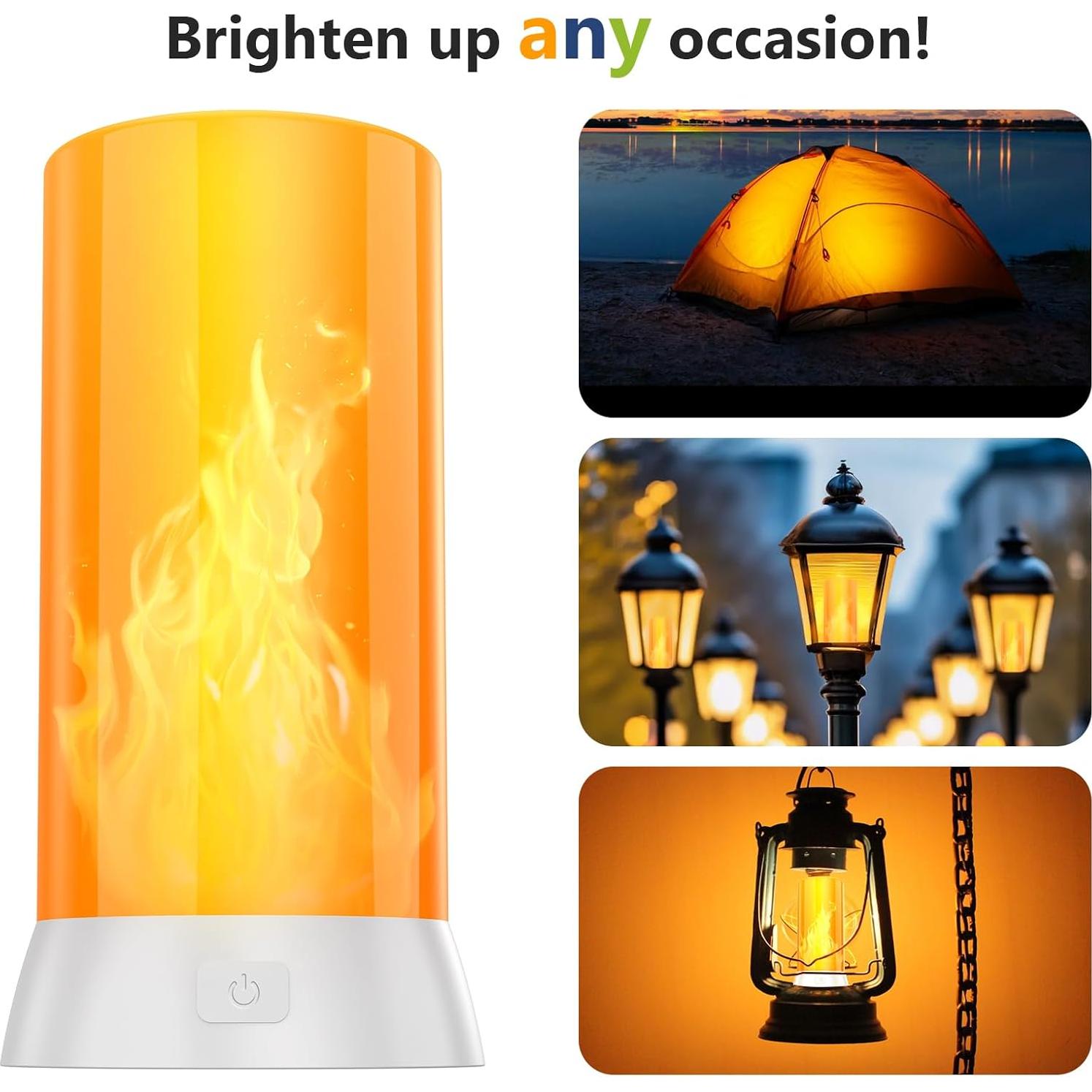 Luz de Llama LED Recargable DI MORE con Control Remoto