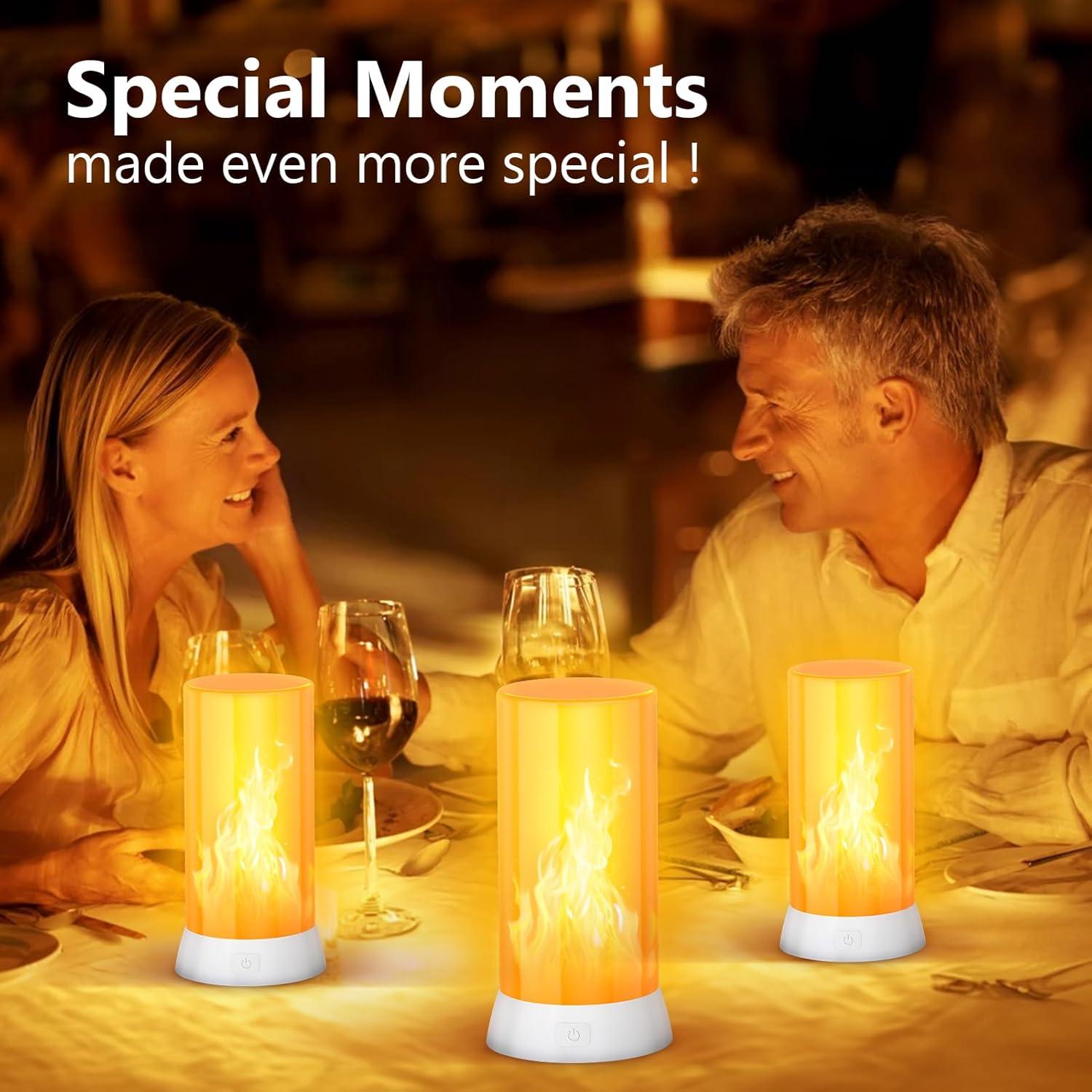 Luz de Llama LED Recargable DI MORE con Control Remoto