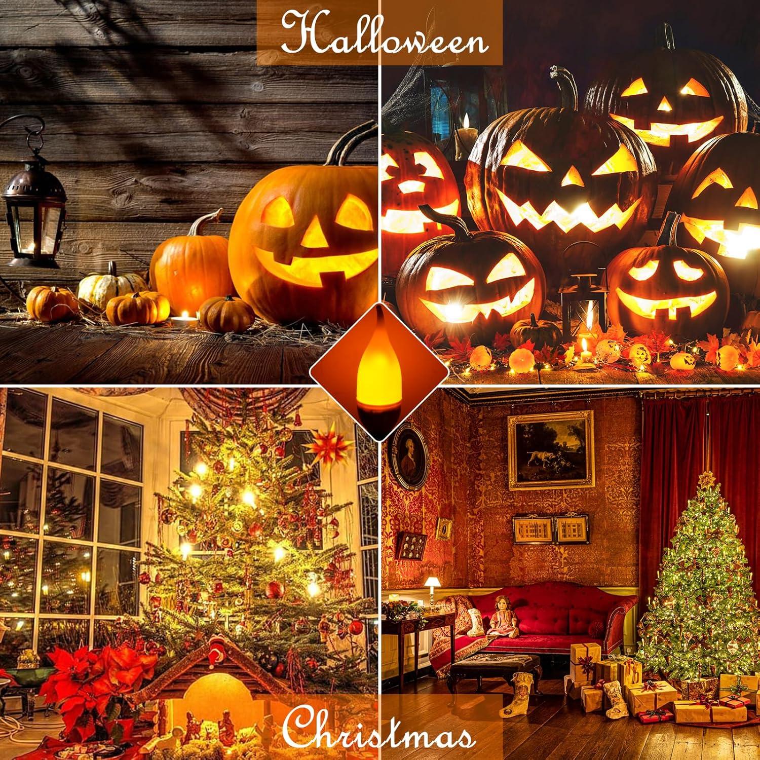 Bombillas LED E26 Bestview Efecto Llama 2 Piezas 13 cm