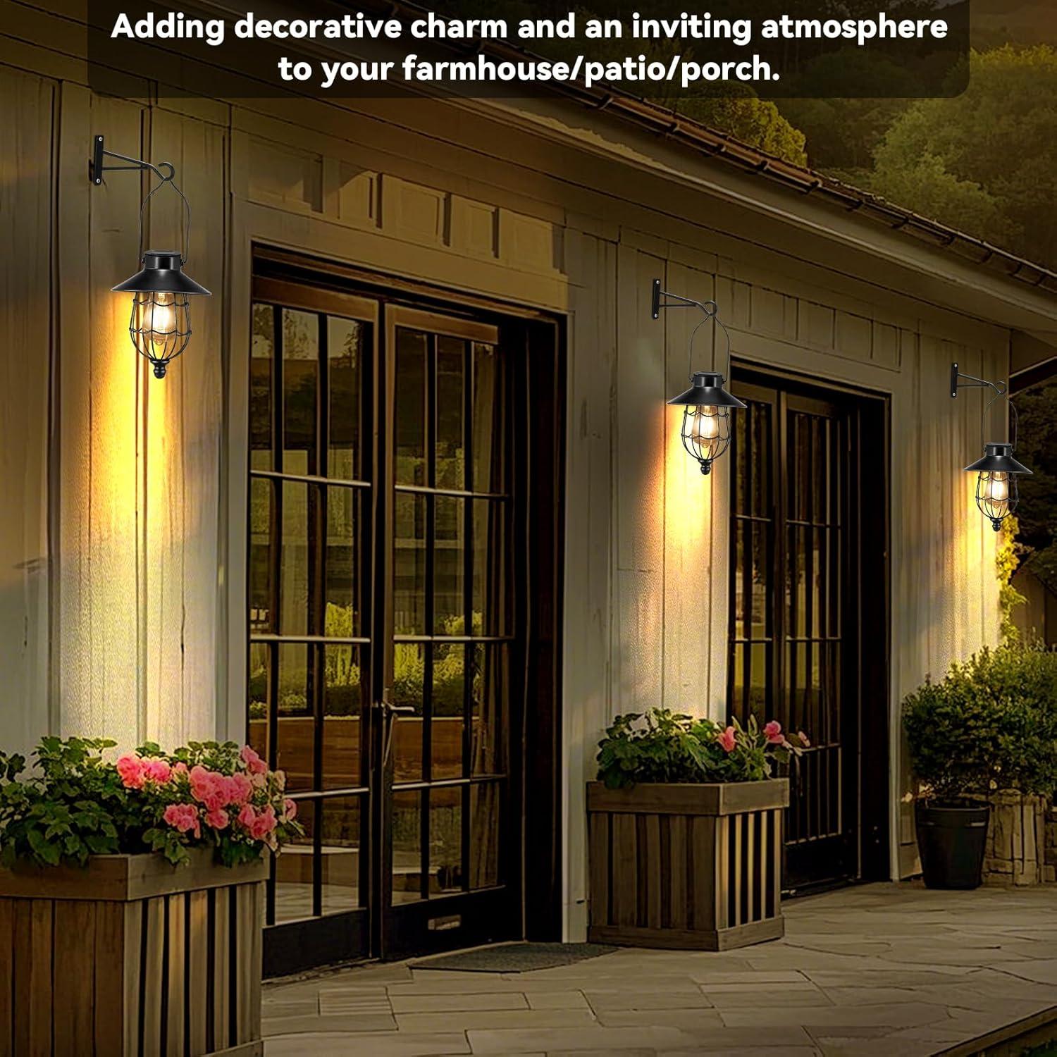 Linterna Solar Colgante Pearlstar Vintage Metal 80cm IP44