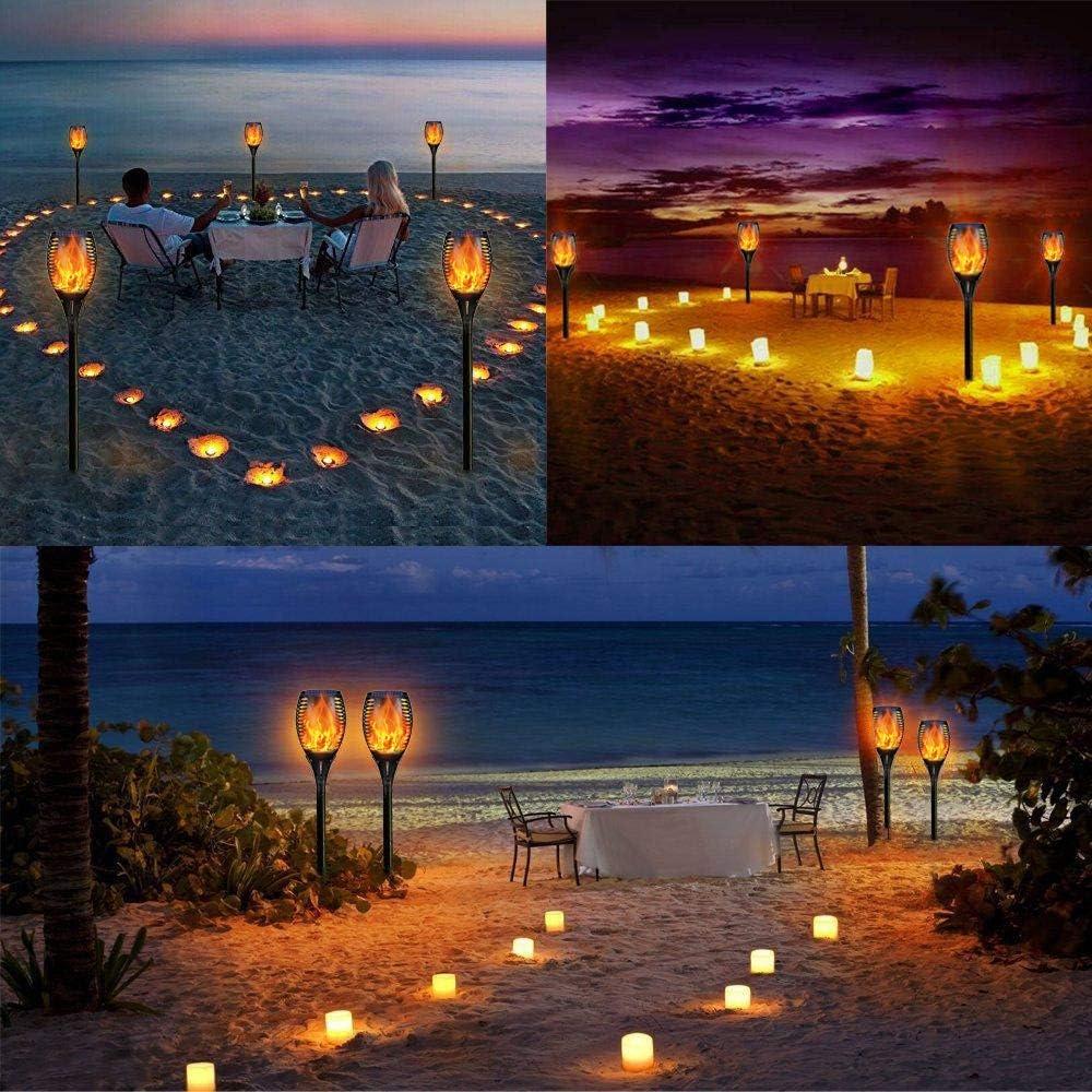 Antorchas Solares YoungPower 2P con Llamas Danzantes IP65