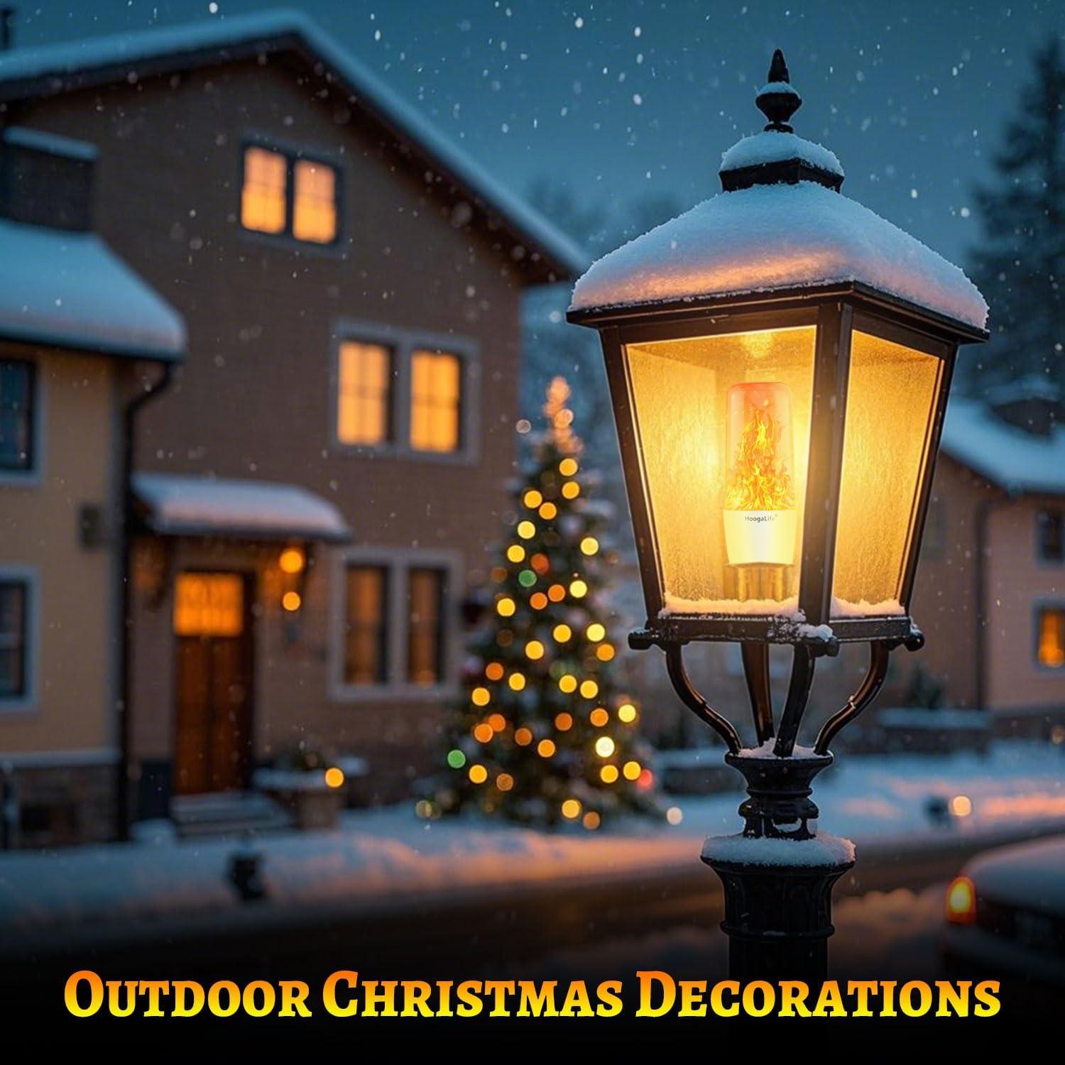 Bombillas LED de Llama HoogaLife E26 - 2 Paquete Efecto Cálido