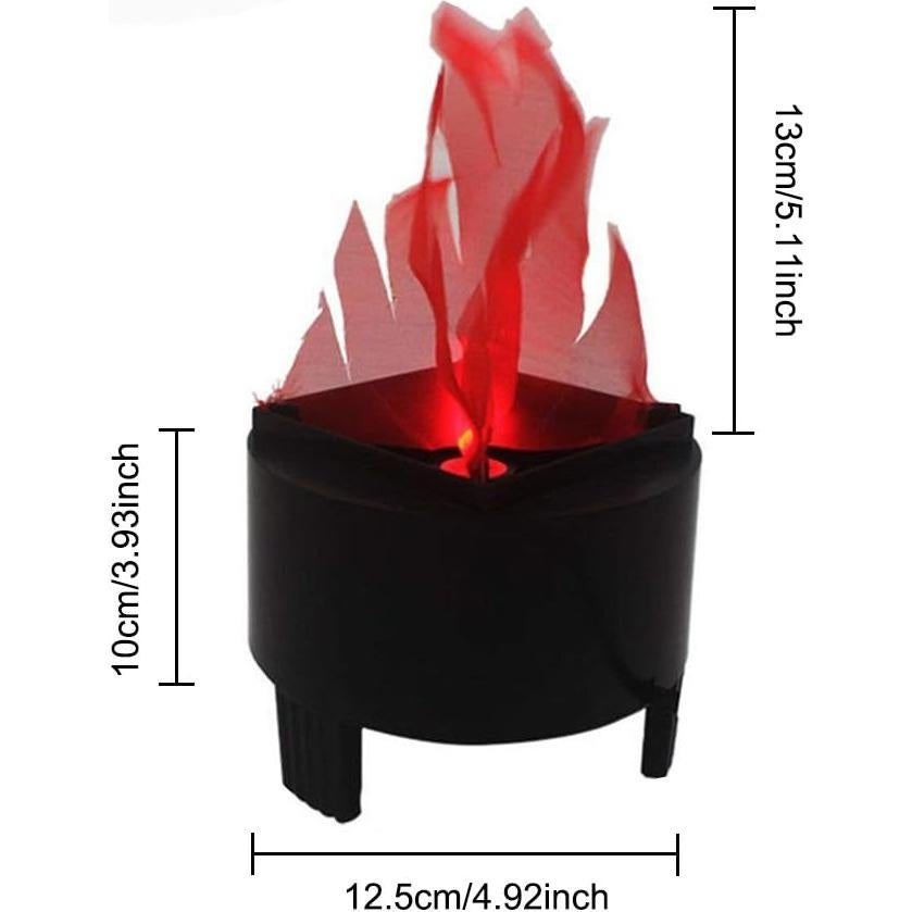 Luz de Llama LED Giveme5 3D Efecto Fuego 10cm para Decoración