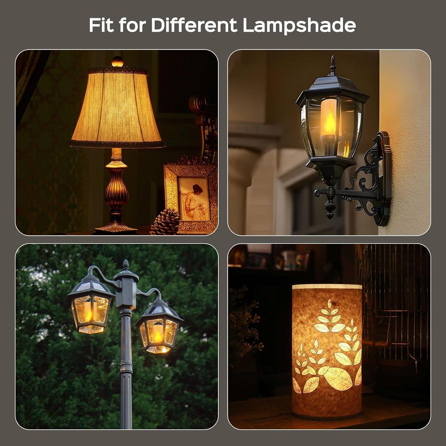 Bombillas LED de Llama Hompavo Gen2 E26 2 Paquete IP54