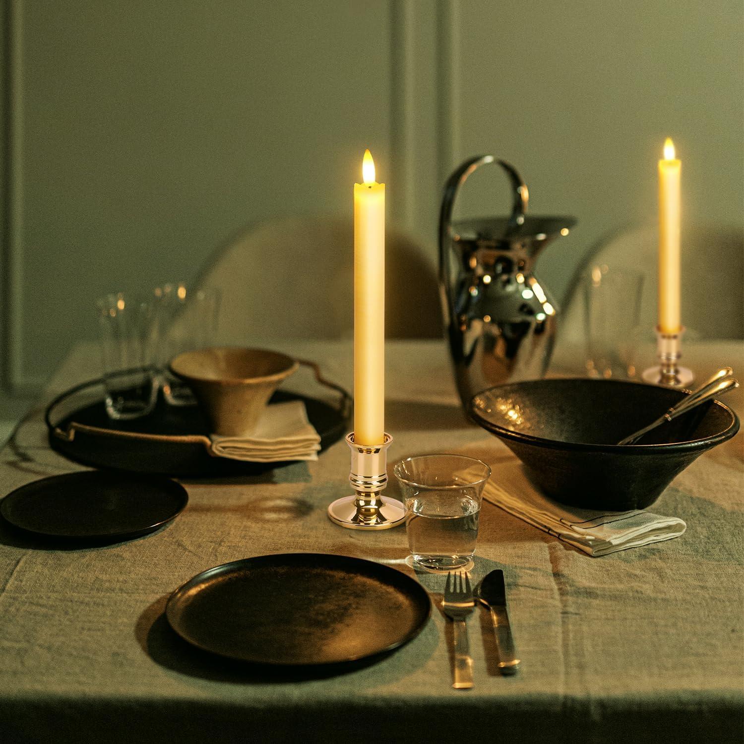 Paquete de 6 Velas LED Sin Llama YINUO LIGHT con 2 Remotos