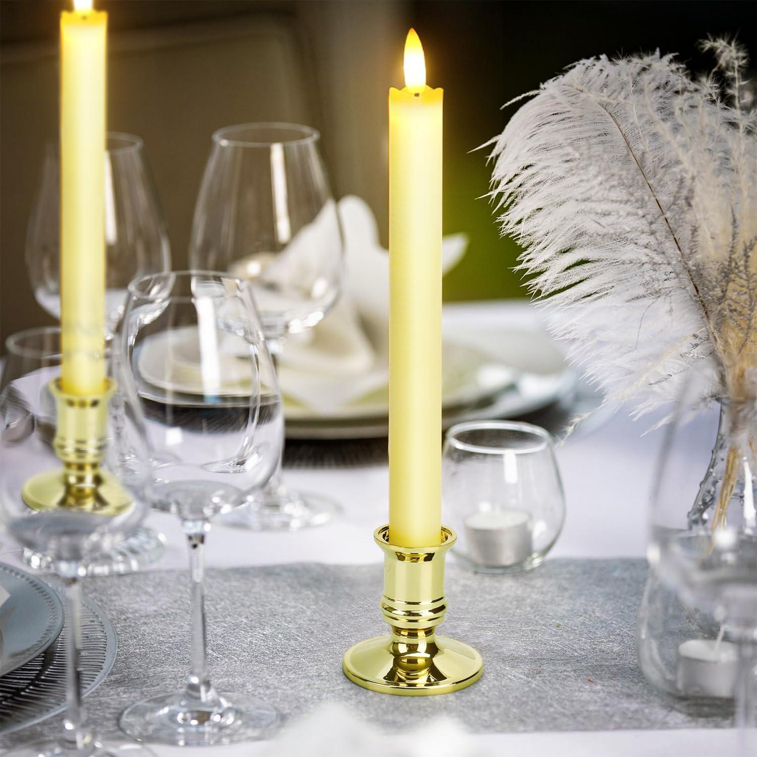 Paquete de 6 Velas LED Sin Llama YINUO LIGHT con 2 Remotos