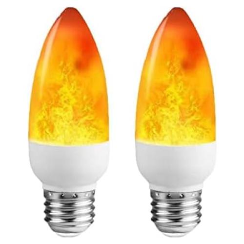 Bombilla LED Efecto Llama E26 4W Amarillo Cálido para Decoración