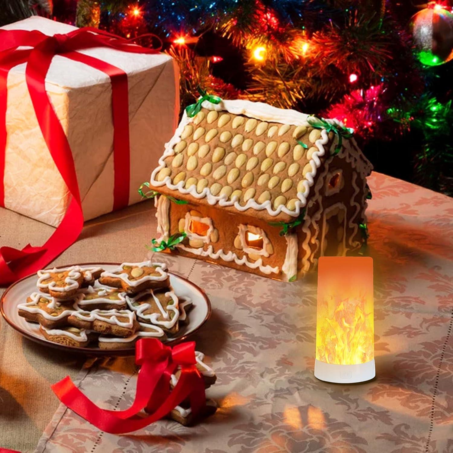 Luz de Efecto Llama LED Kitmose 13cm Recargable USB 4 Modos