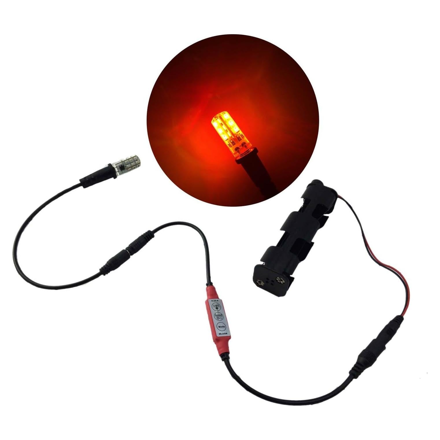 Efecto Llama LED Naranja Brasa Luces de Props 12V