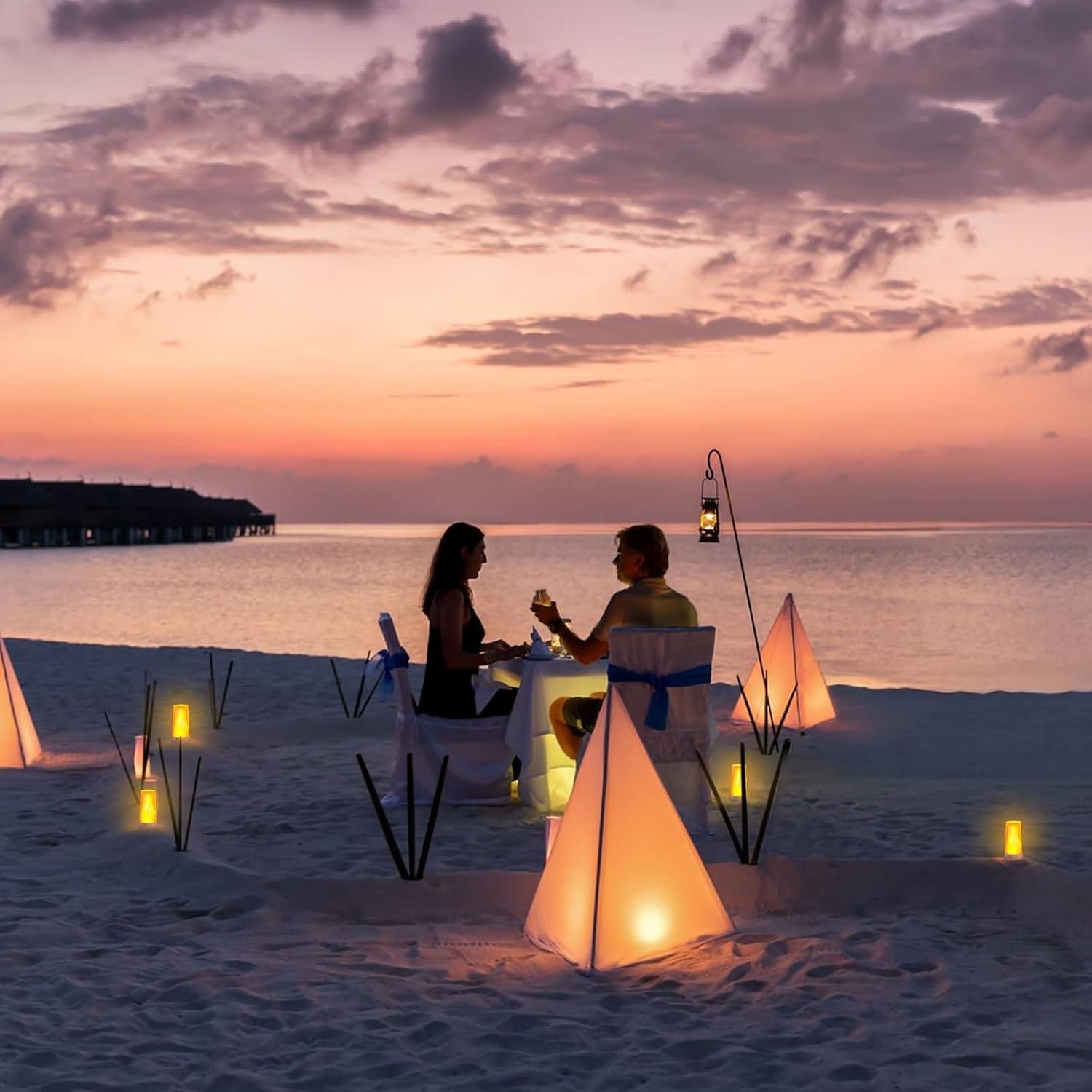 Luces LED de Llama Hompavo con Control Remoto y Temporizador