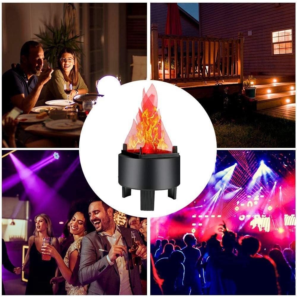 Lámpara de Llama Falsa 3D TOPCHANCES, Luz LED Decorativa 110V