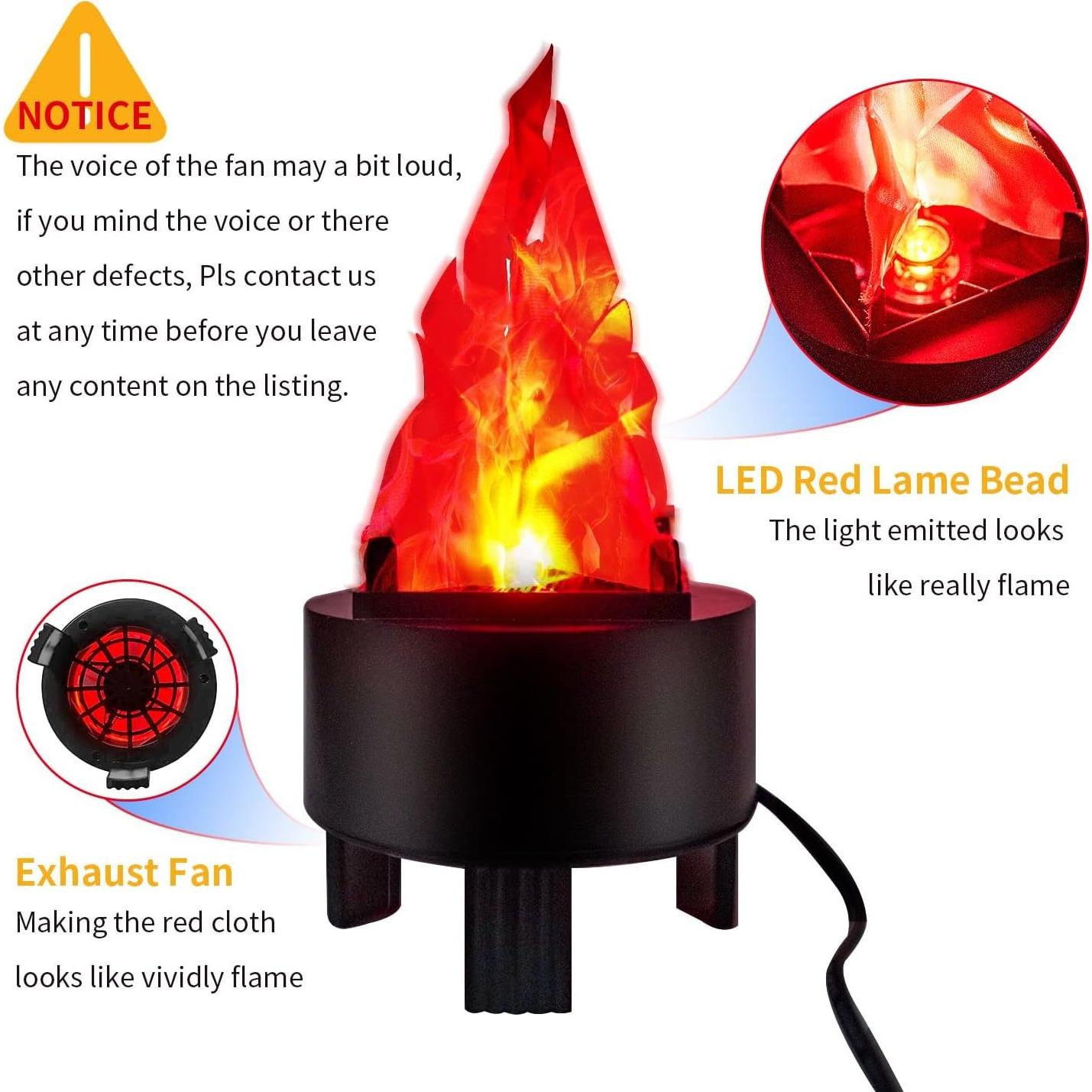 Lámpara de Llama LED 3D WVIOUOPU - Efecto Fuego Simulado