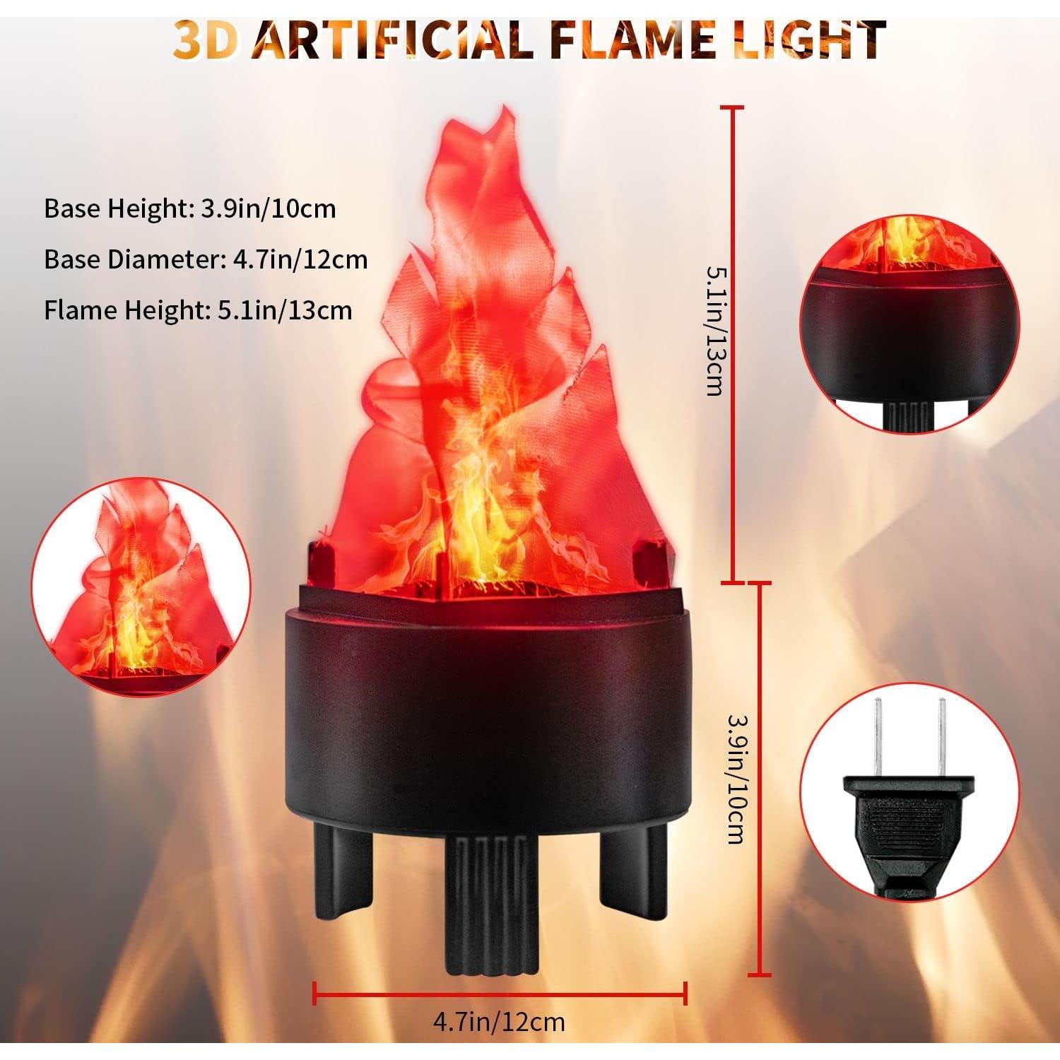 Lámpara de Llama LED 3D WVIOUOPU - Efecto Fuego Simulado