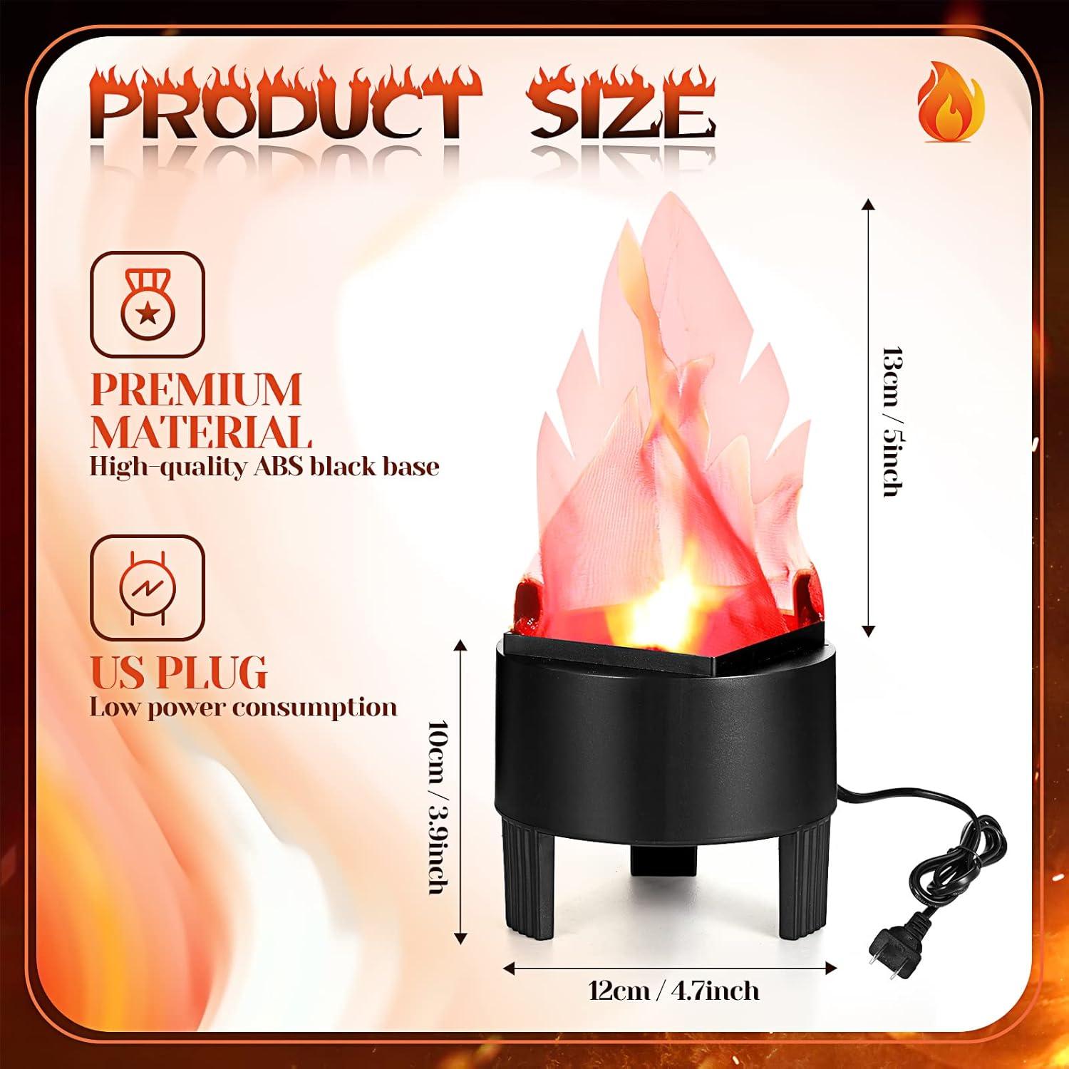 Lámpara Nocturna LED 3D Sawysine con Efecto Llama Falsa