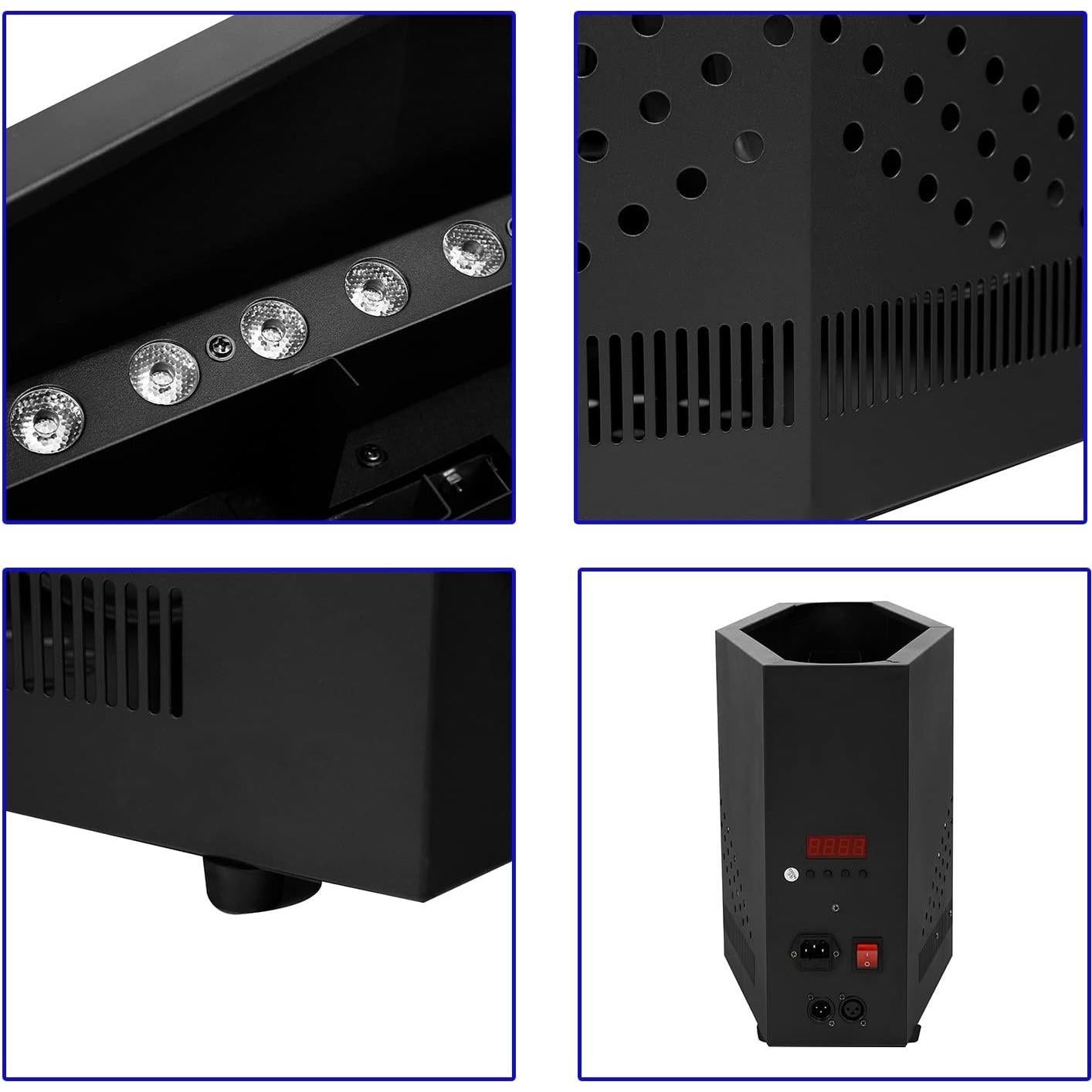 Lámpara de Fuego Artificial TCFUNDY 24 LED RGB 1.2m DMX