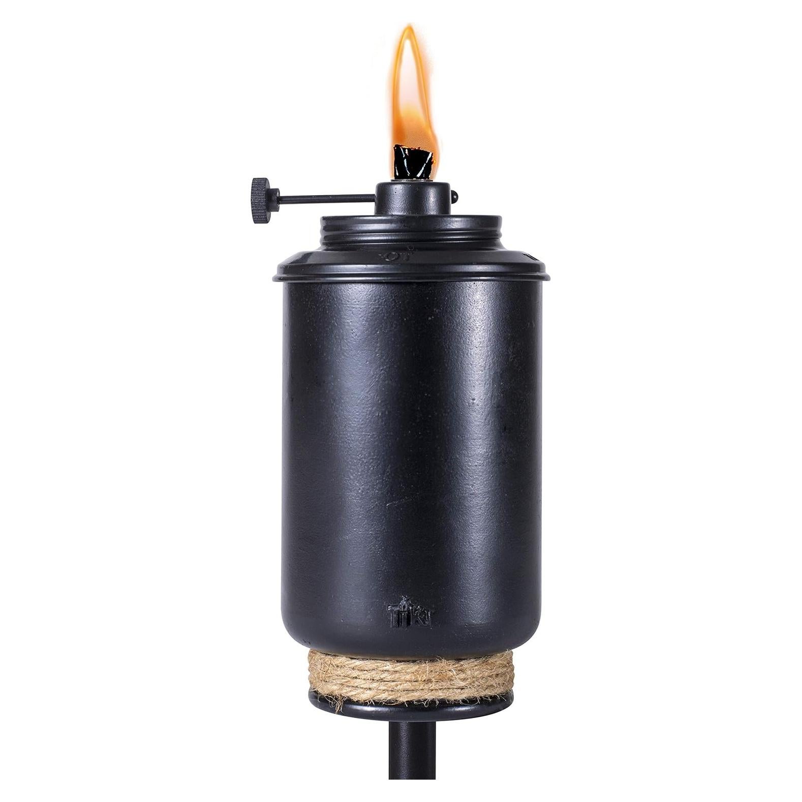 Antorcha de Llama Ajustable TIKI 165 cm Resina Negra Exterior