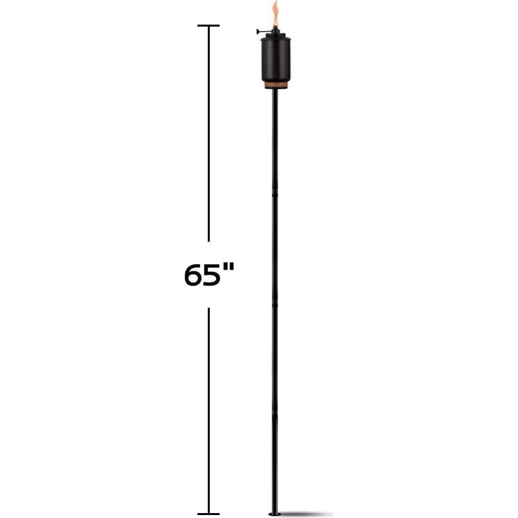 Antorcha de Llama Ajustable TIKI 165 cm Resina Negra Exterior