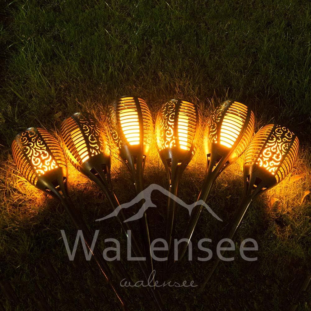Luces Solares Walensee 4 Pack 96 LED Antorchas Danzantes