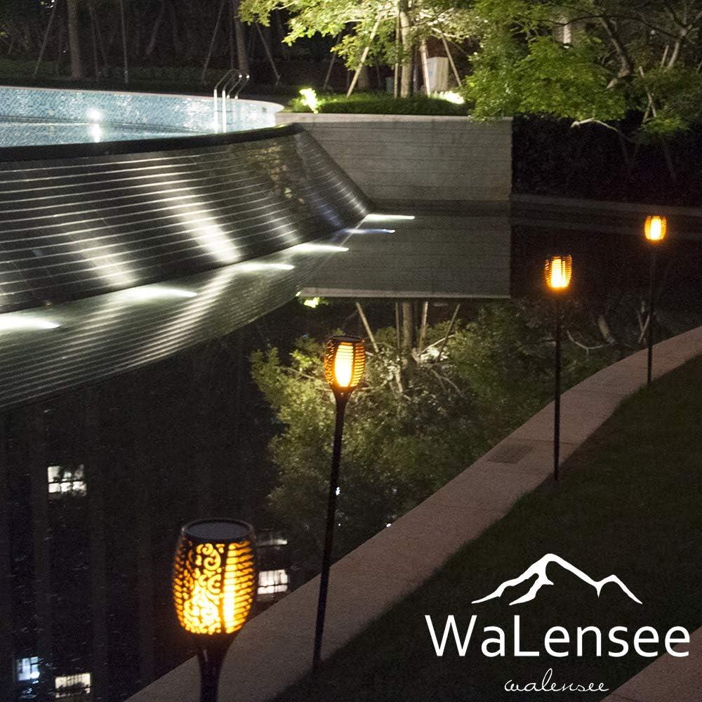 Luces Solares Walensee 4 Pack 96 LED Antorchas Danzantes