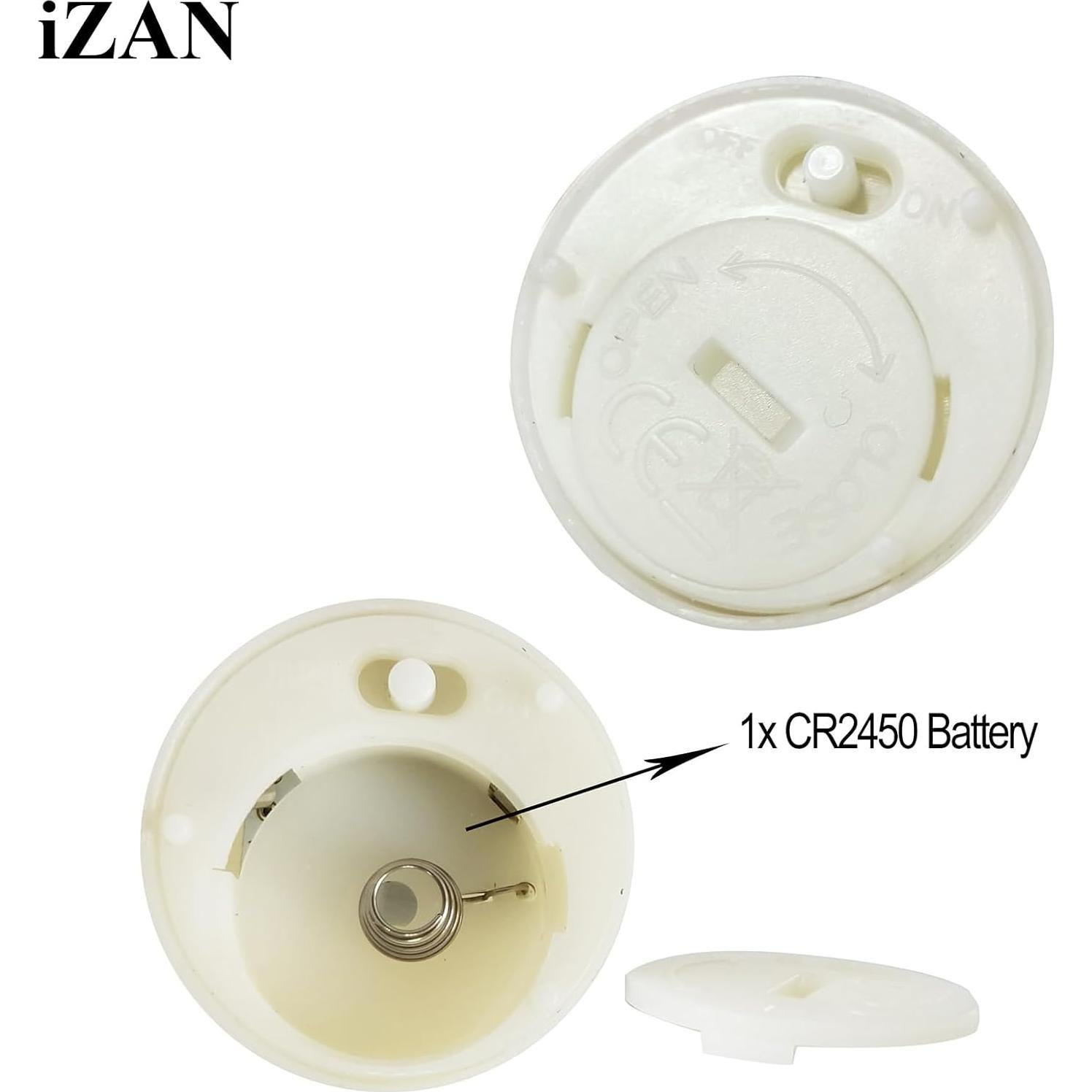 iZAN 6 Velas LED Sin Llama con Control Remoto 3.8x4.1 cm