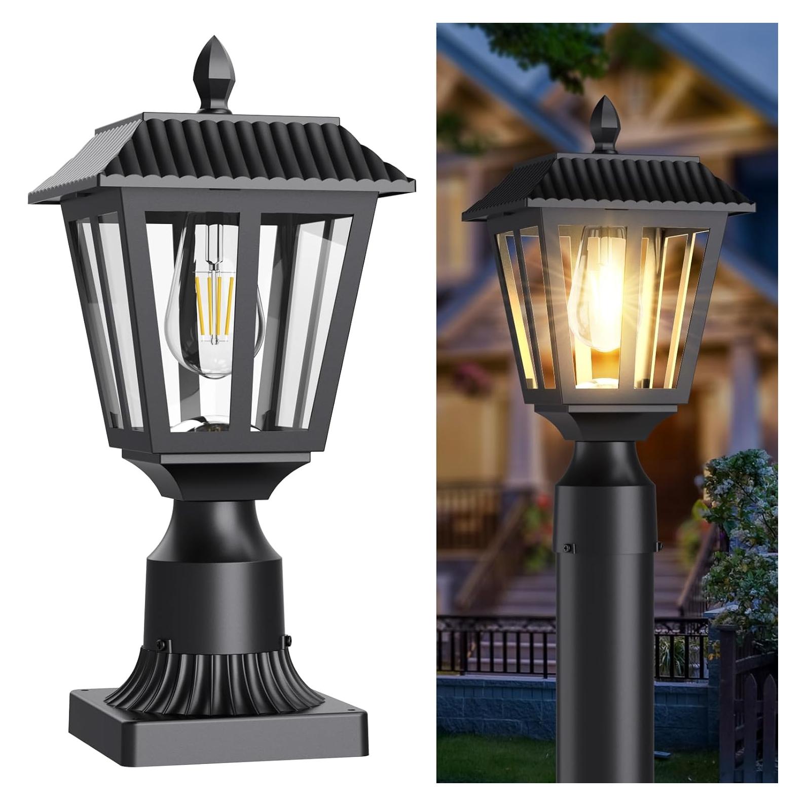 Luz Solar de Poste Greluna 30.48cm Impermeable Blanco Cálido