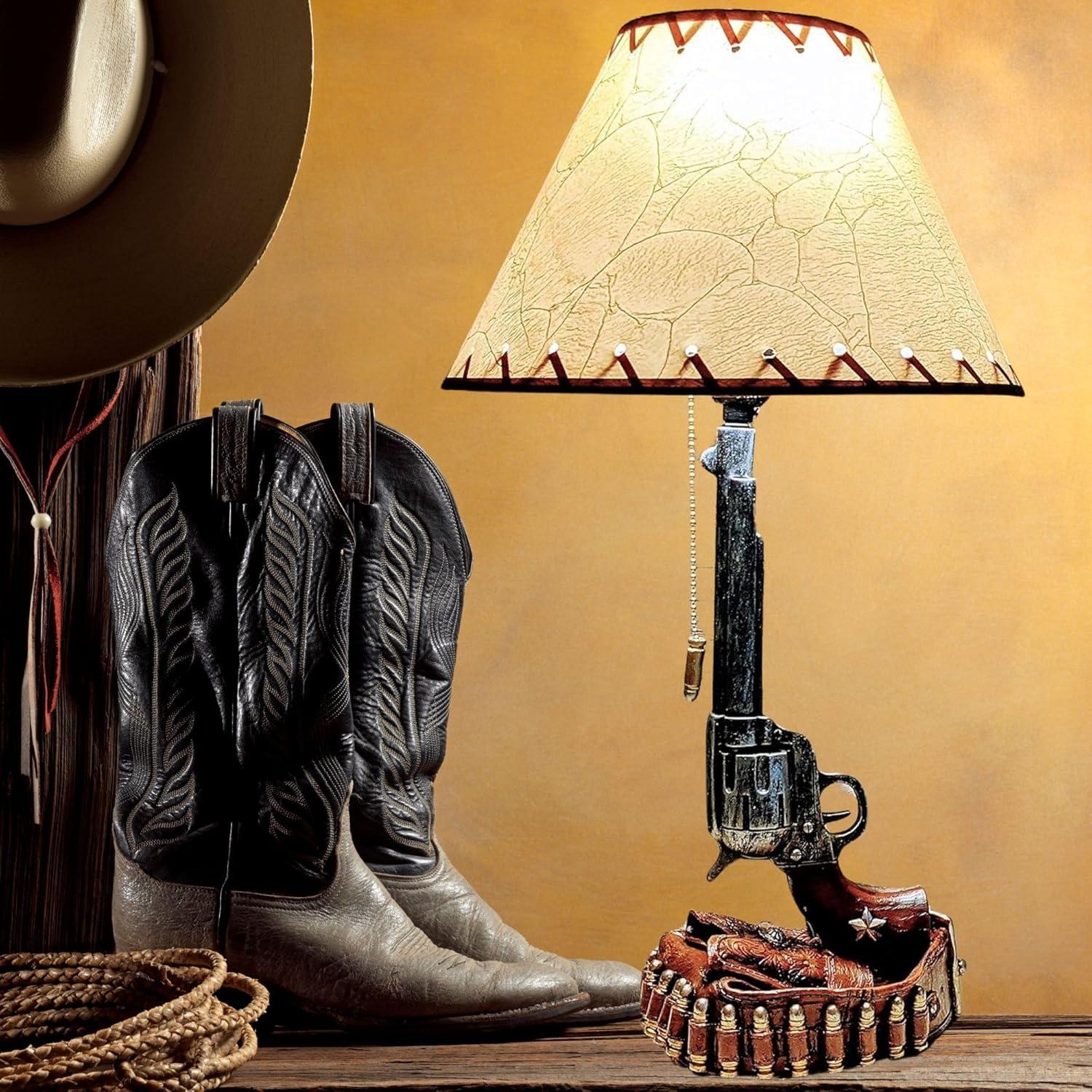 Juego de 2 Lámparas de Revólver Rústicas MejorRegaloNunca - 54.6 cm