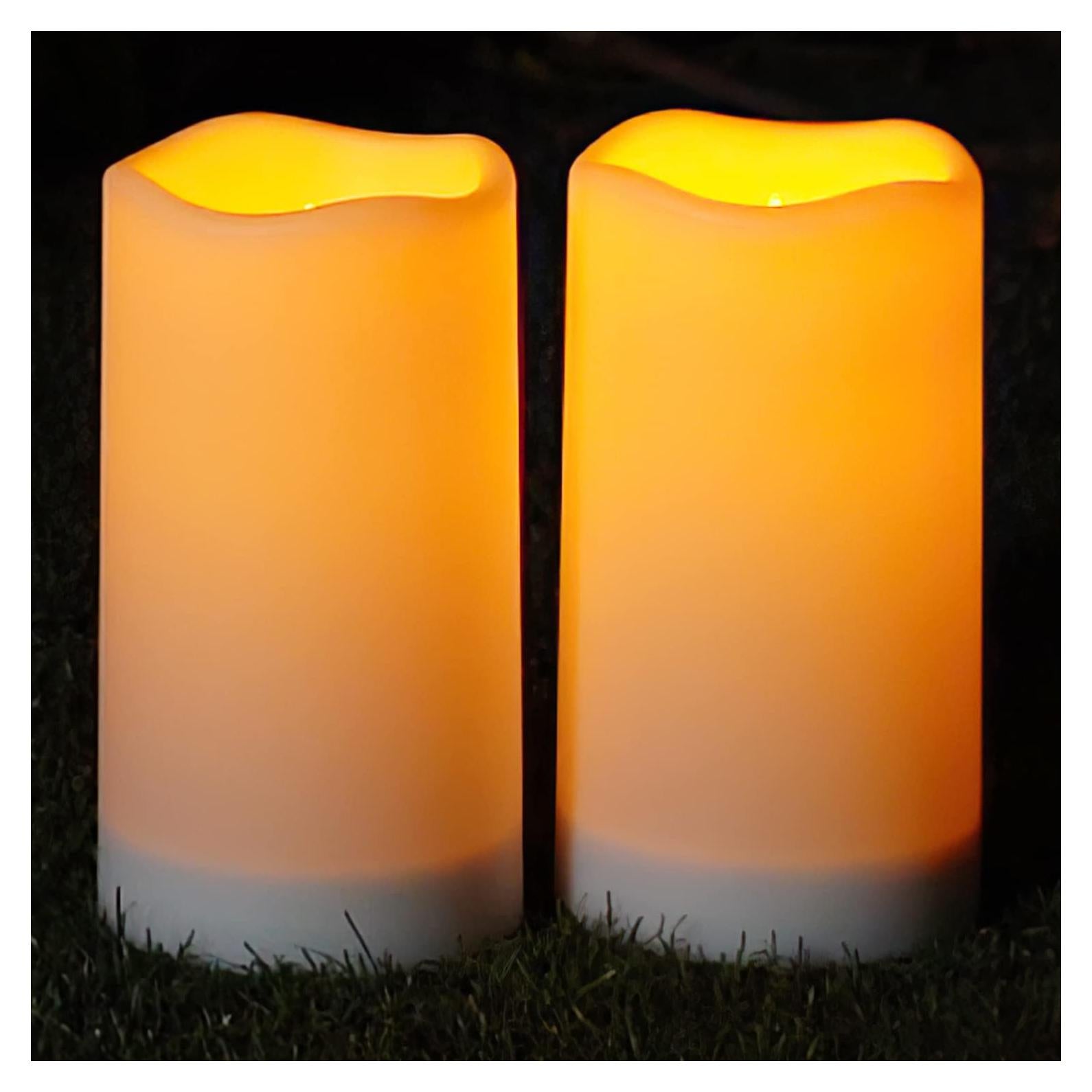 Velas Solares Homemory Impermeables para Exterior - Juego de 2