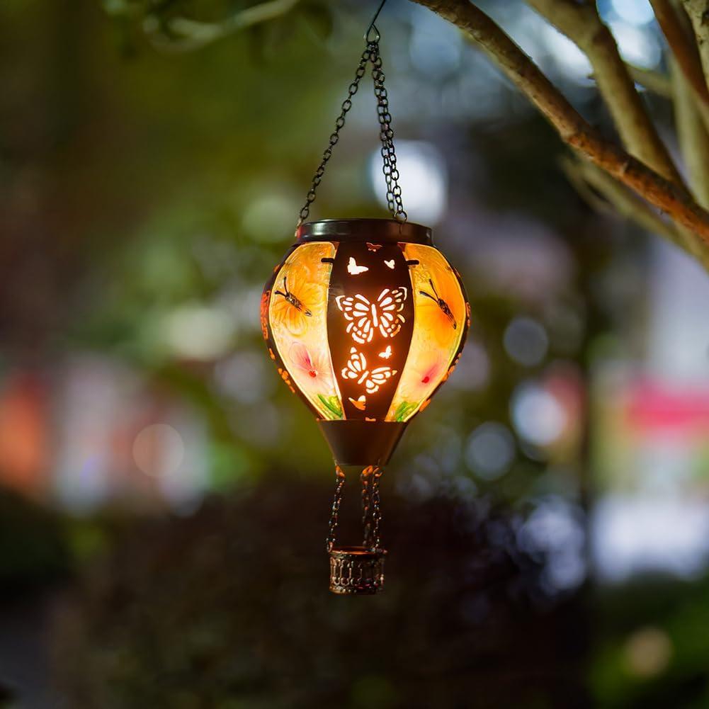 Lámpara Solar Colgante DREAMSOUL Mariposa 46cm para Jardín