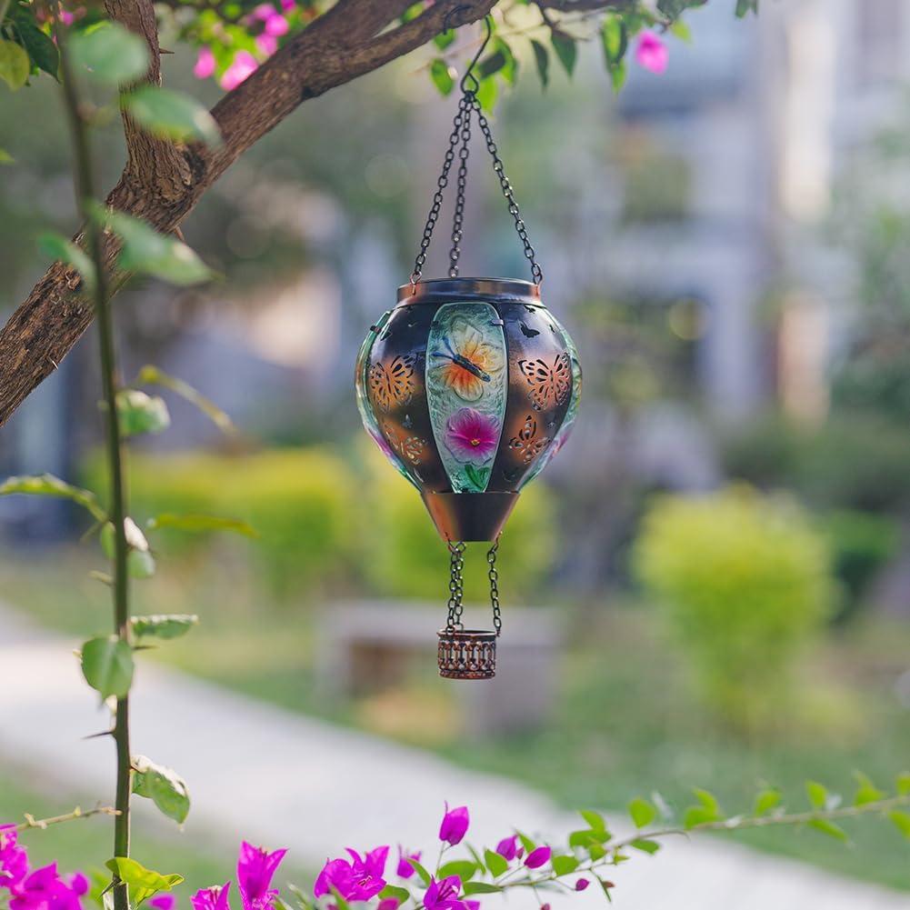 Lámpara Solar Colgante DREAMSOUL Mariposa 46cm para Jardín