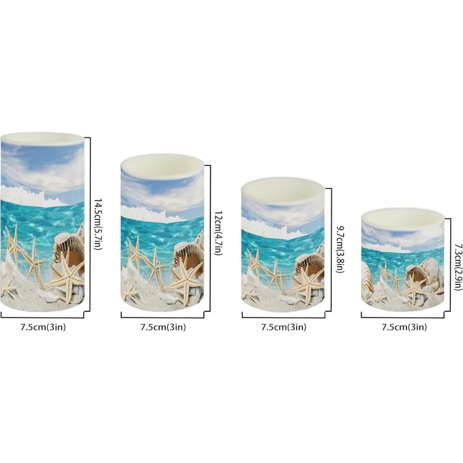 Juego de 4 Velas LED Parpadeantes NETILGEN con Control Remoto