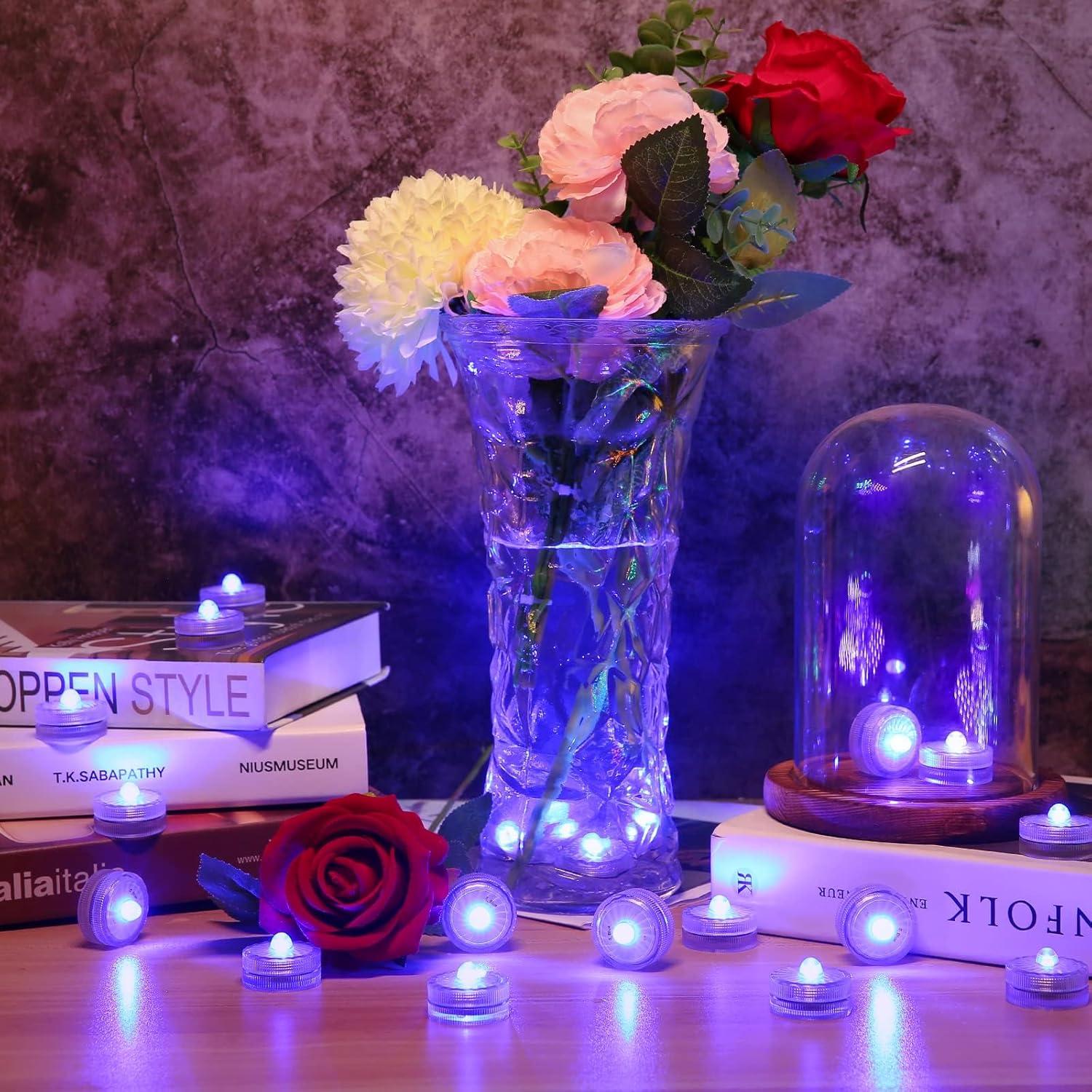 Luces LED Sumergibles HL Azul 24pcs Batería 100 Horas