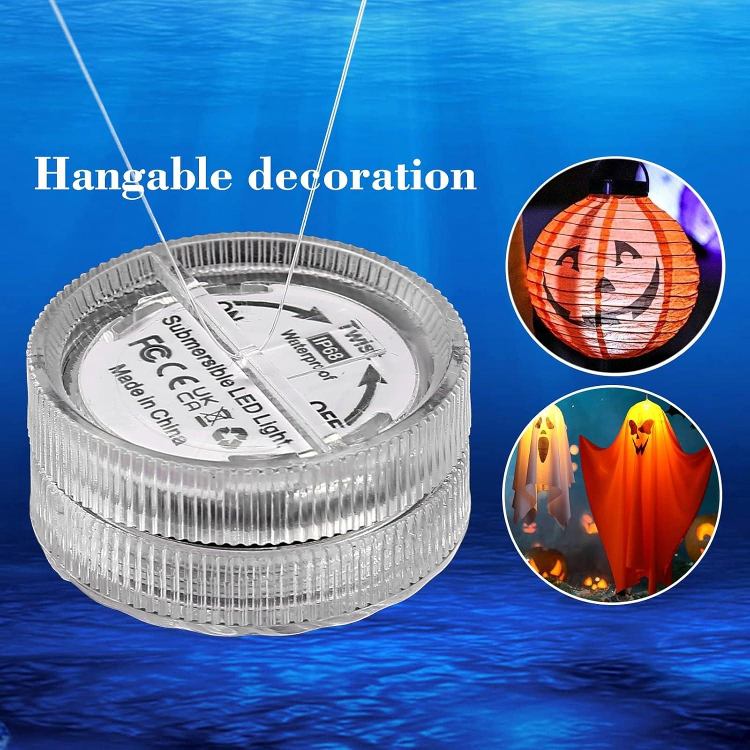 Luces LED Sumergibles HL Azul 24pcs Batería 100 Horas