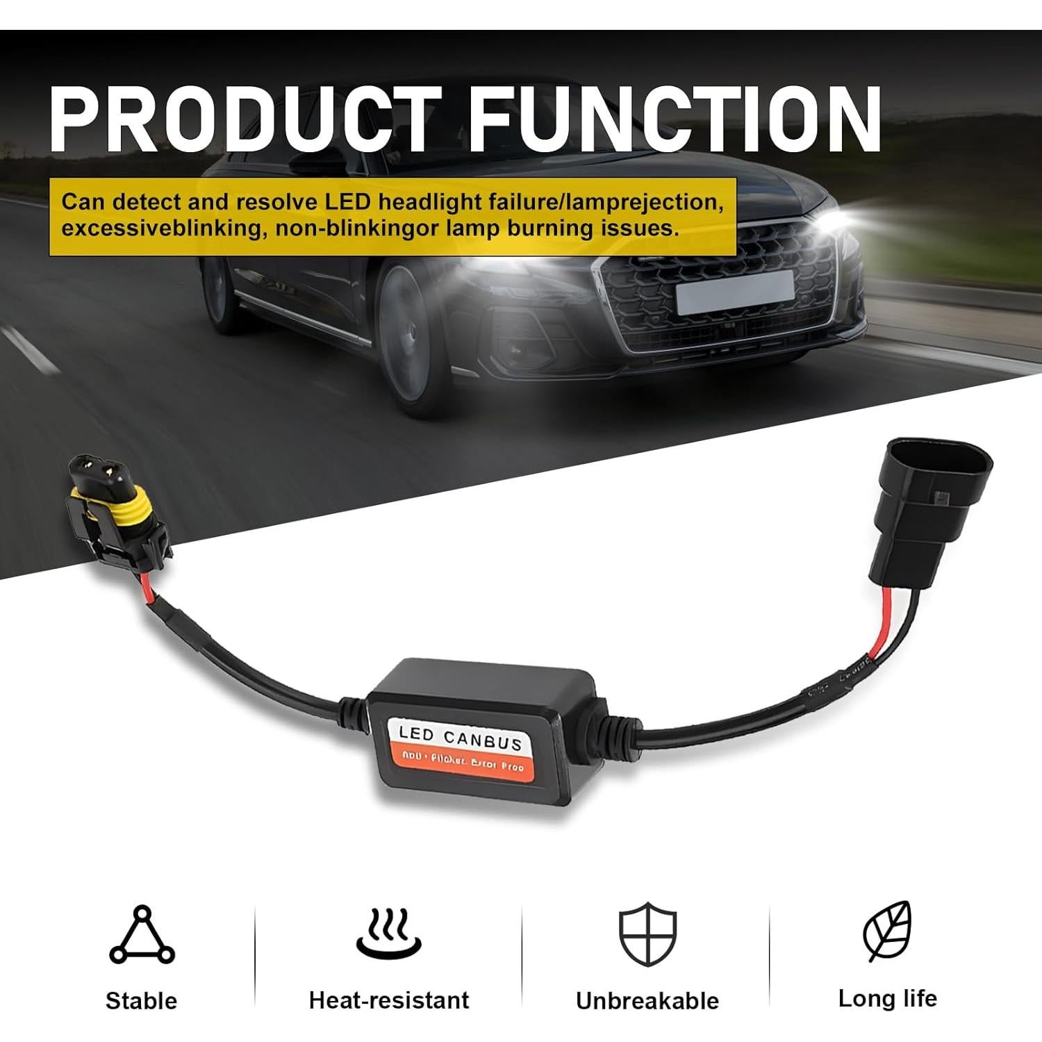 Pack 2 Decodificadores LED AWGUKA 9006 HB4 9012 Antiflicker