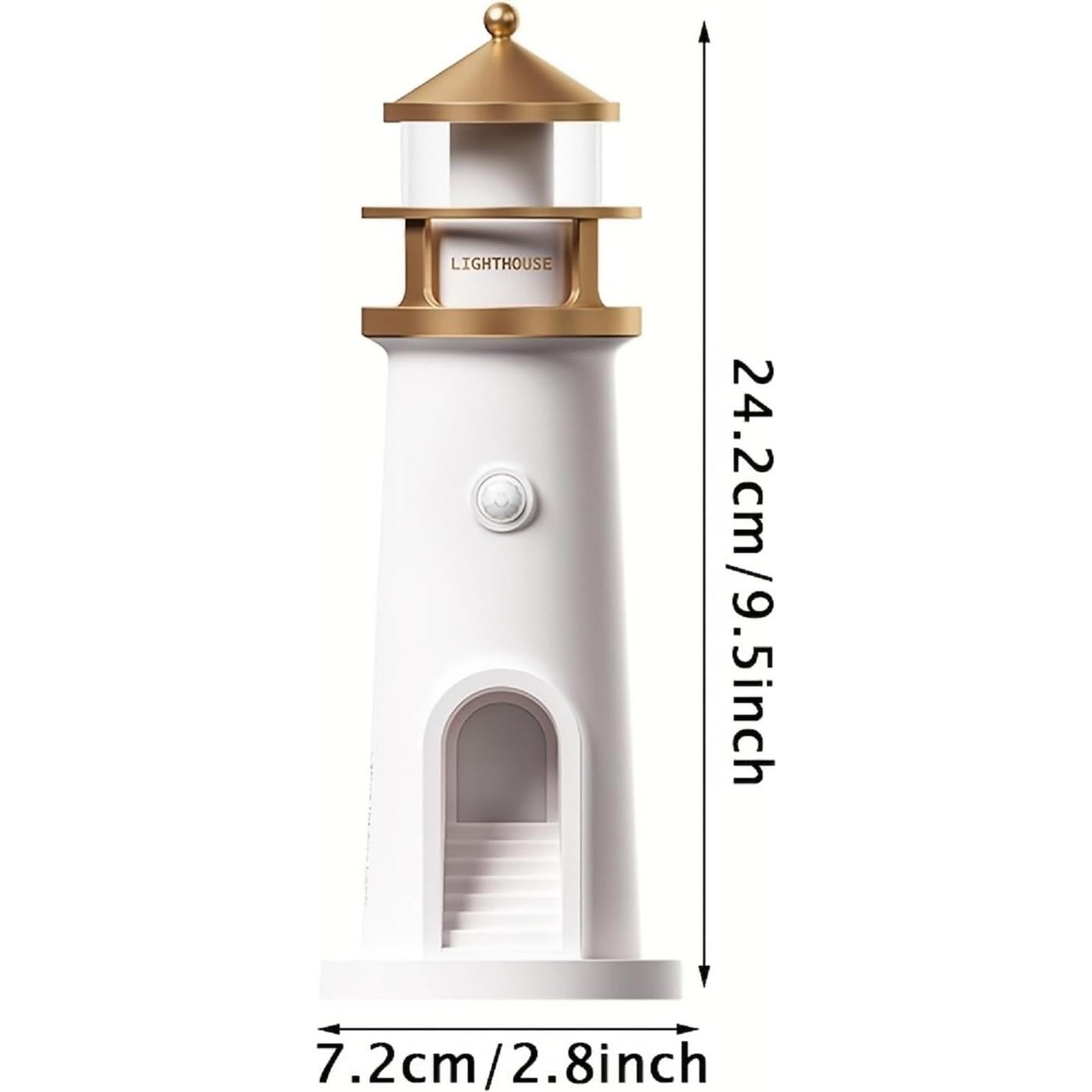 Lámpara Nocturna Faro Lunar LED Recargable 24cm - Decoración Infantil