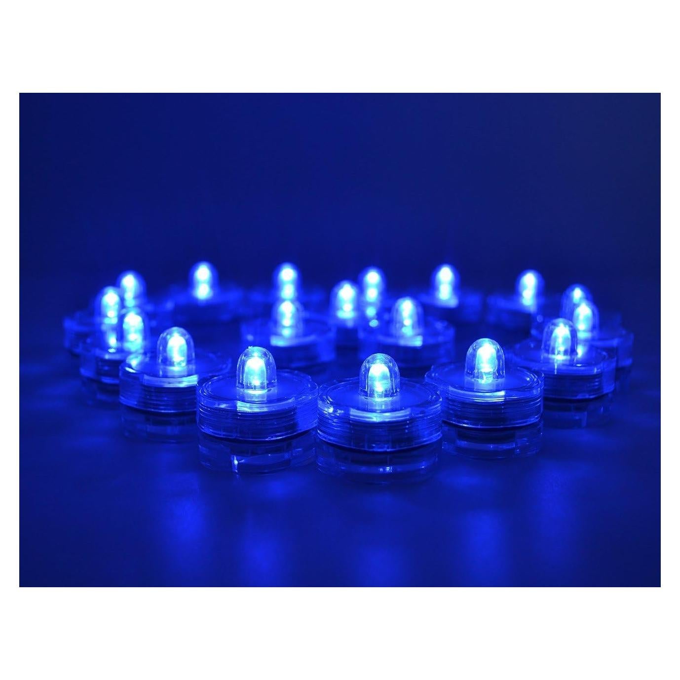 Luces LED Sumergibles Samyo 36 Pcs Azul para Bodas