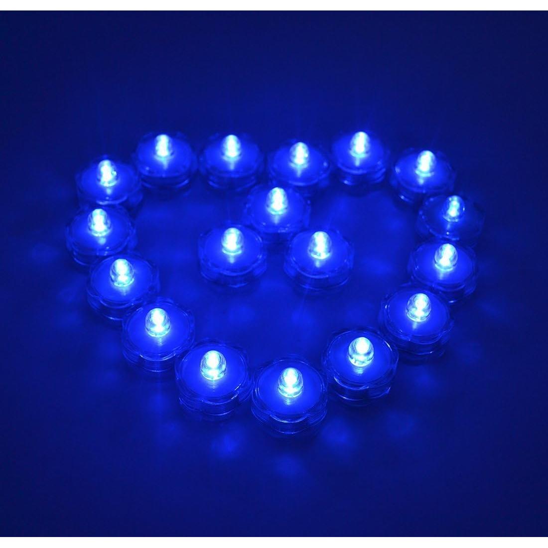 Luces LED Sumergibles Samyo 36 Pcs Azul para Bodas