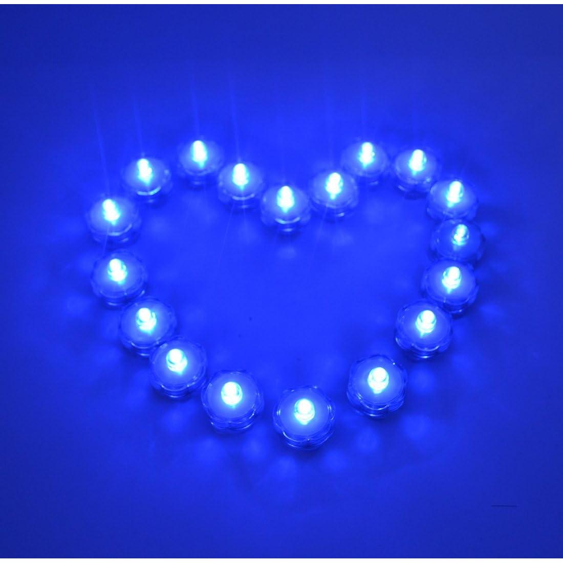 Luces LED Sumergibles Samyo 36 Pcs Azul para Bodas