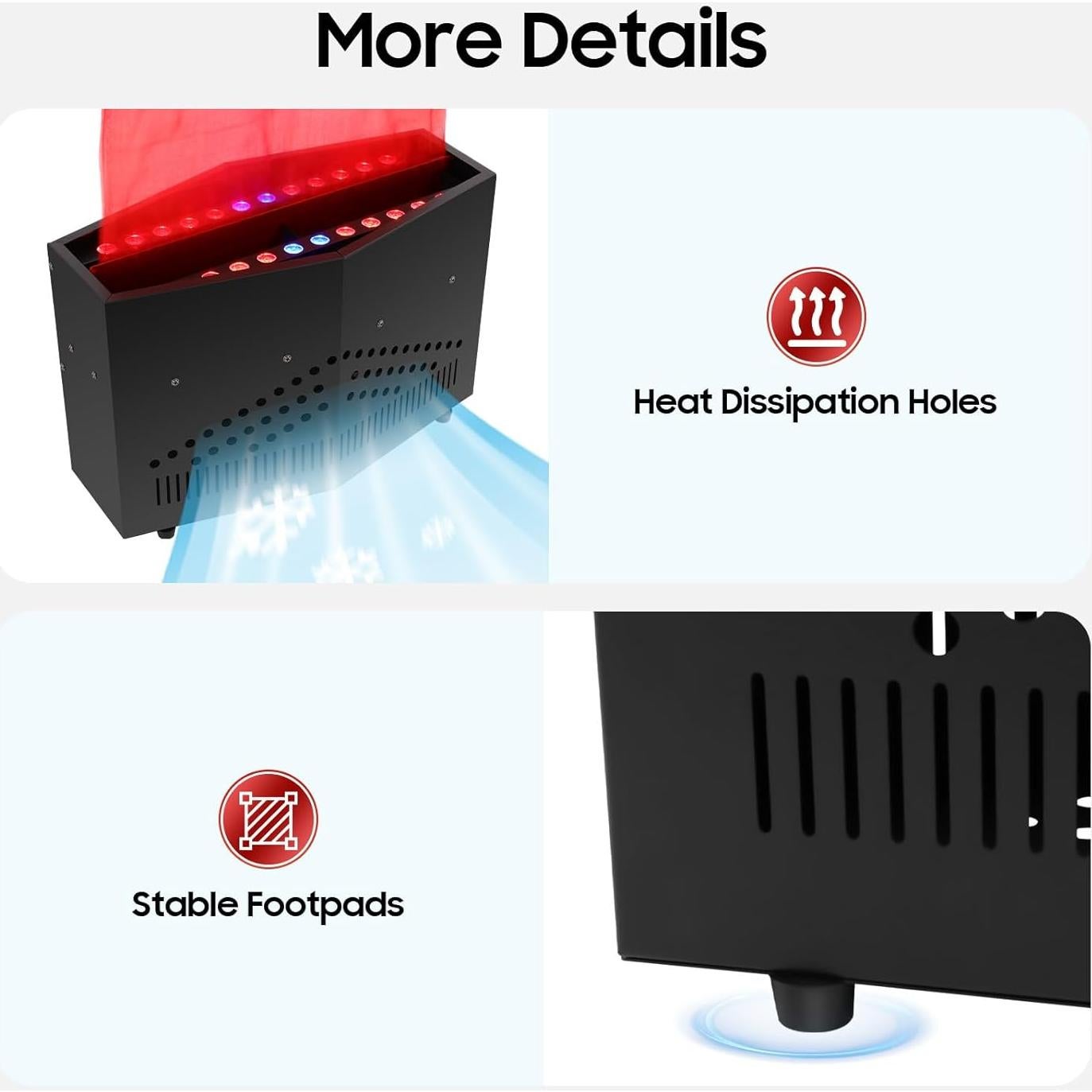 Lámpara de Fogata Eléctrica Goto7 110V 24LED 1.5M Decorativa