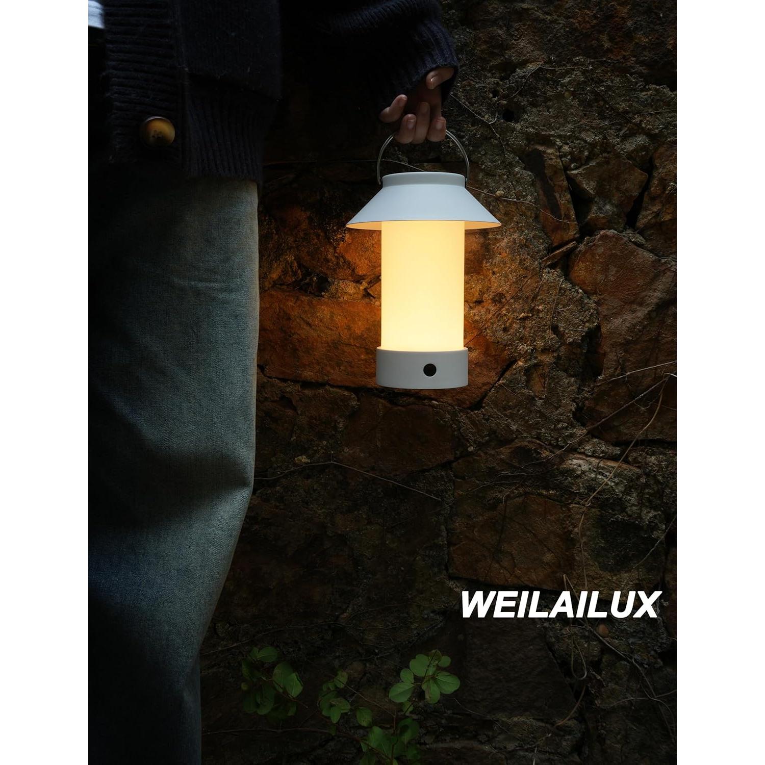 Lámpara de Mesa Inalámbrica Recargable Efecto Llama Café