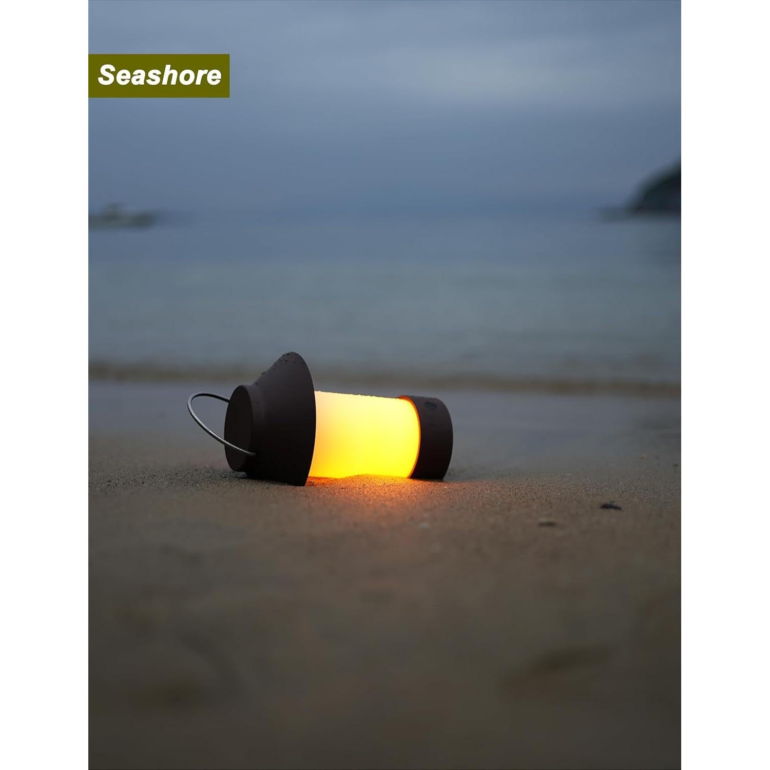 Lámpara de Mesa Inalámbrica Recargable Efecto Llama Café