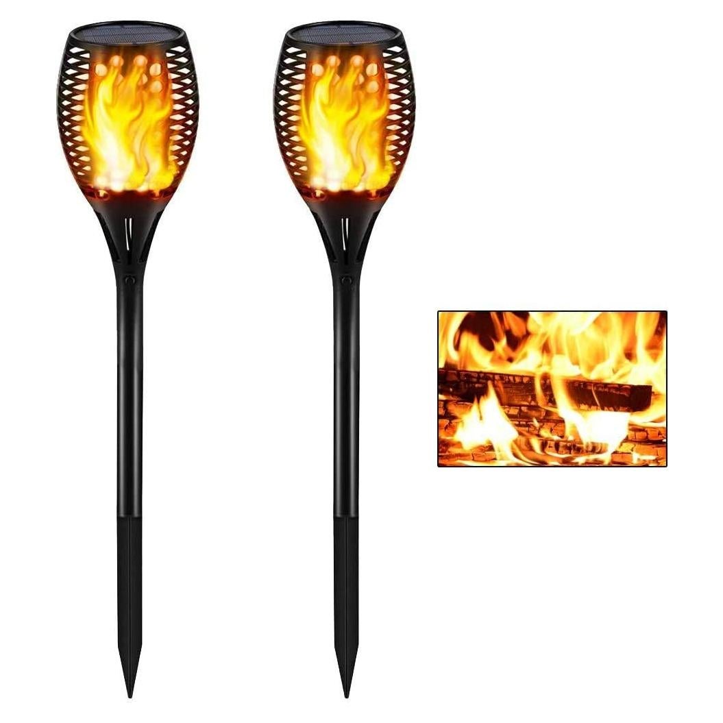 Luces Solares de Antorcha Gold Armour - 96 LED, 108.9 cm