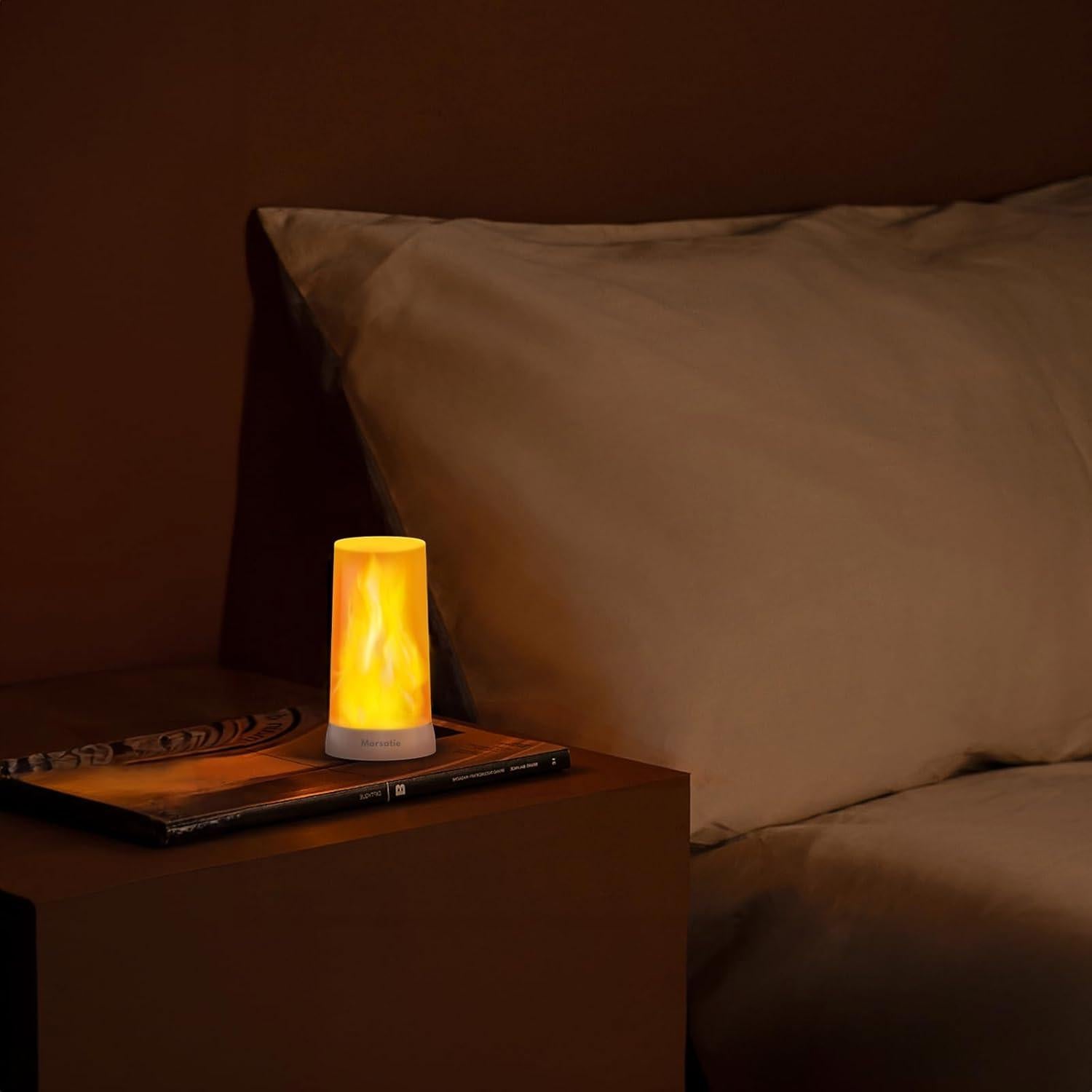 Velas LED Recargables Morsatie con Control Remoto 2 Pcs