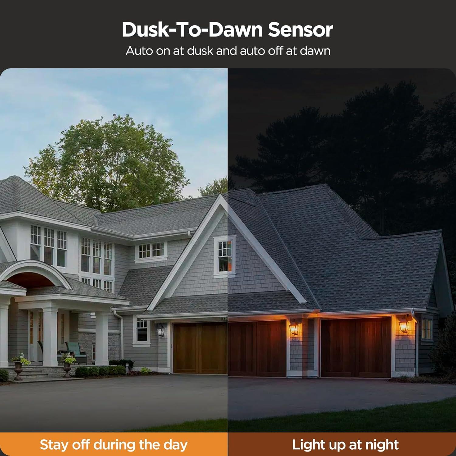 Bombillas LED de Llama Vicstone E26 Dusk to Dawn 2 Pzas