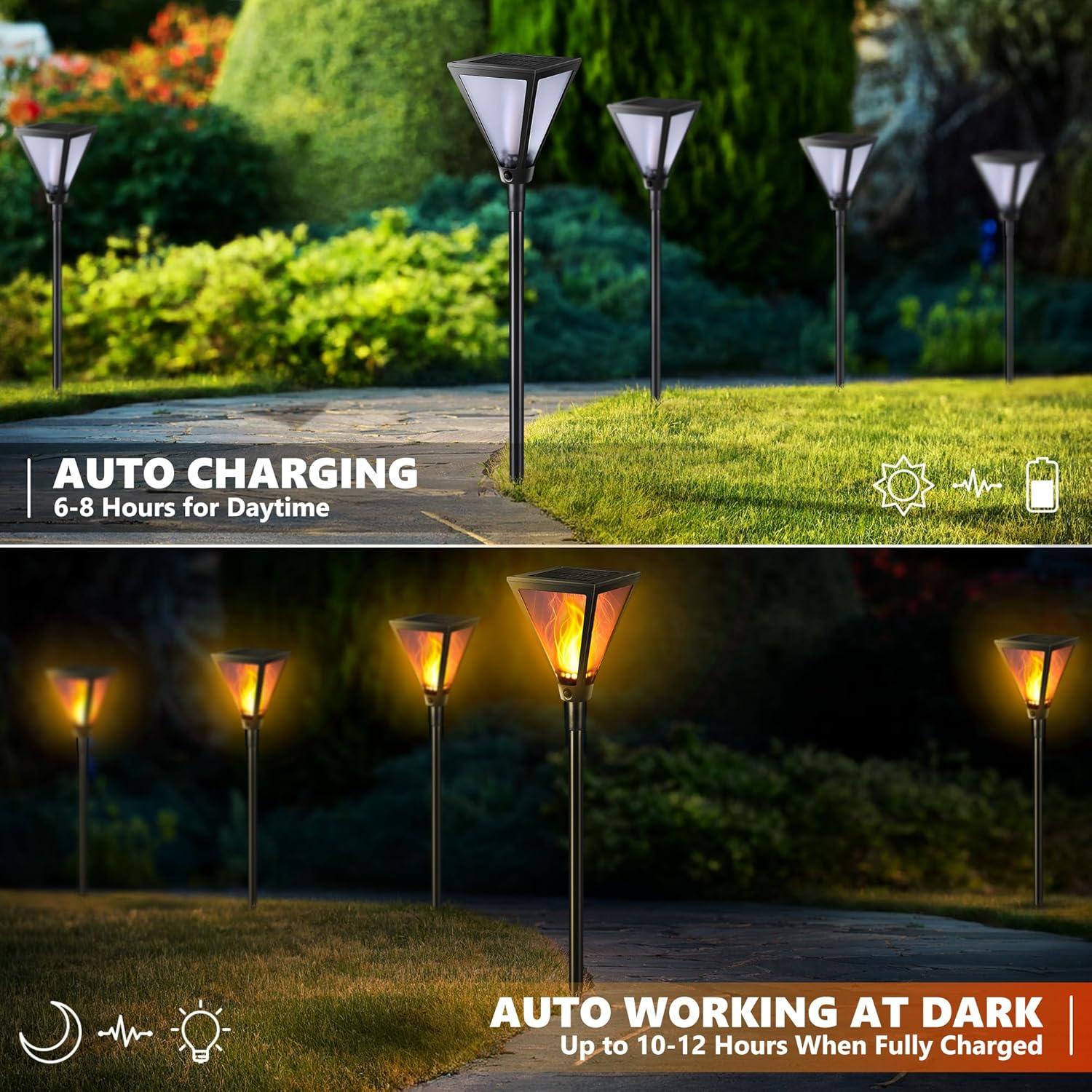 Linternas de Antorcha Solar iBaycon 71 cm 2 Pack IP65