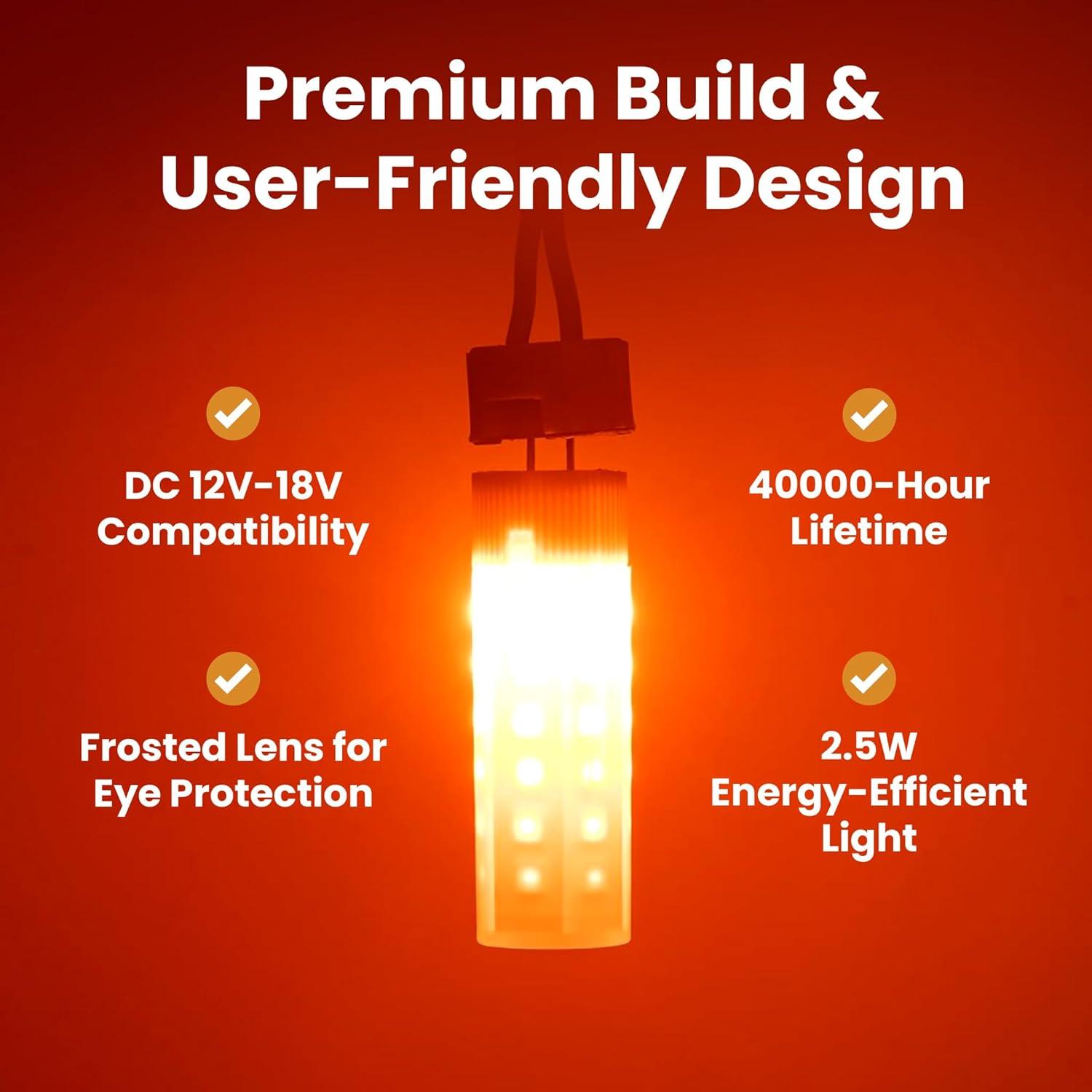 Bombilla G4 JC 12Vmonster Efecto Fuego 2.5W 1300K