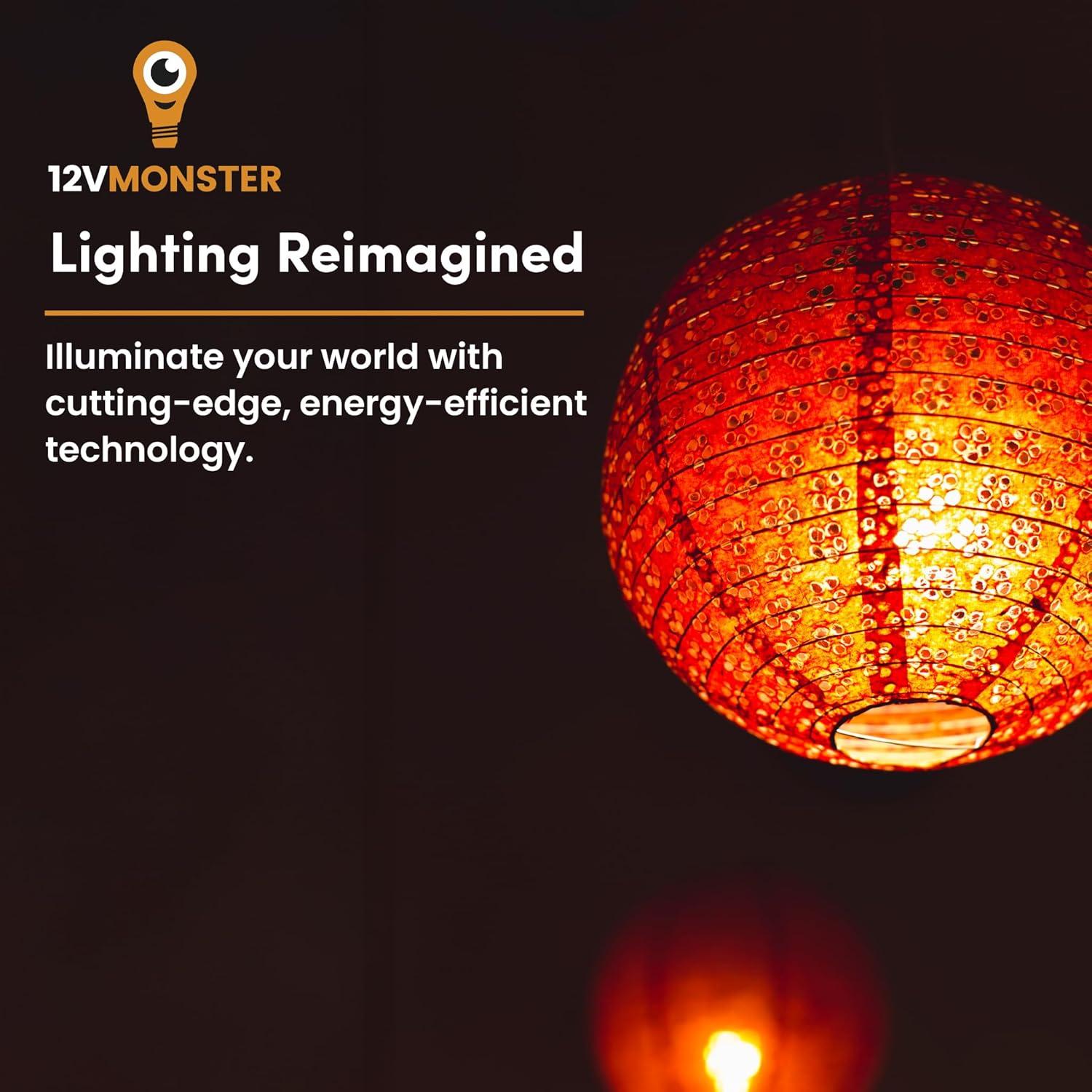 Bombilla LED Efecto Llama Ámbar 12V 4W 12Vmonster E26