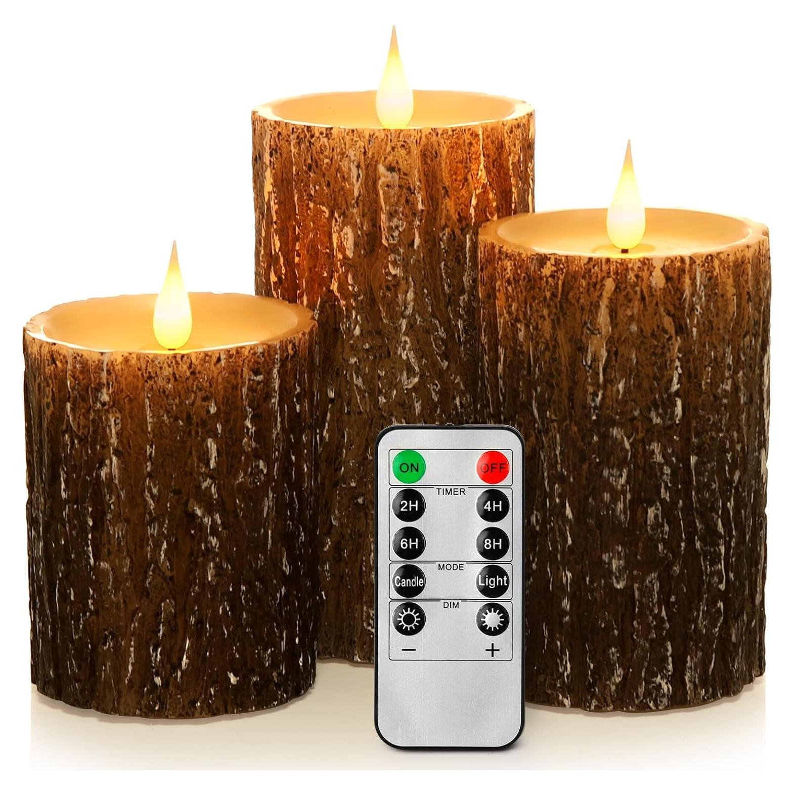Set de Velas LED Parpadeantes AKU TONPA con Control Remoto