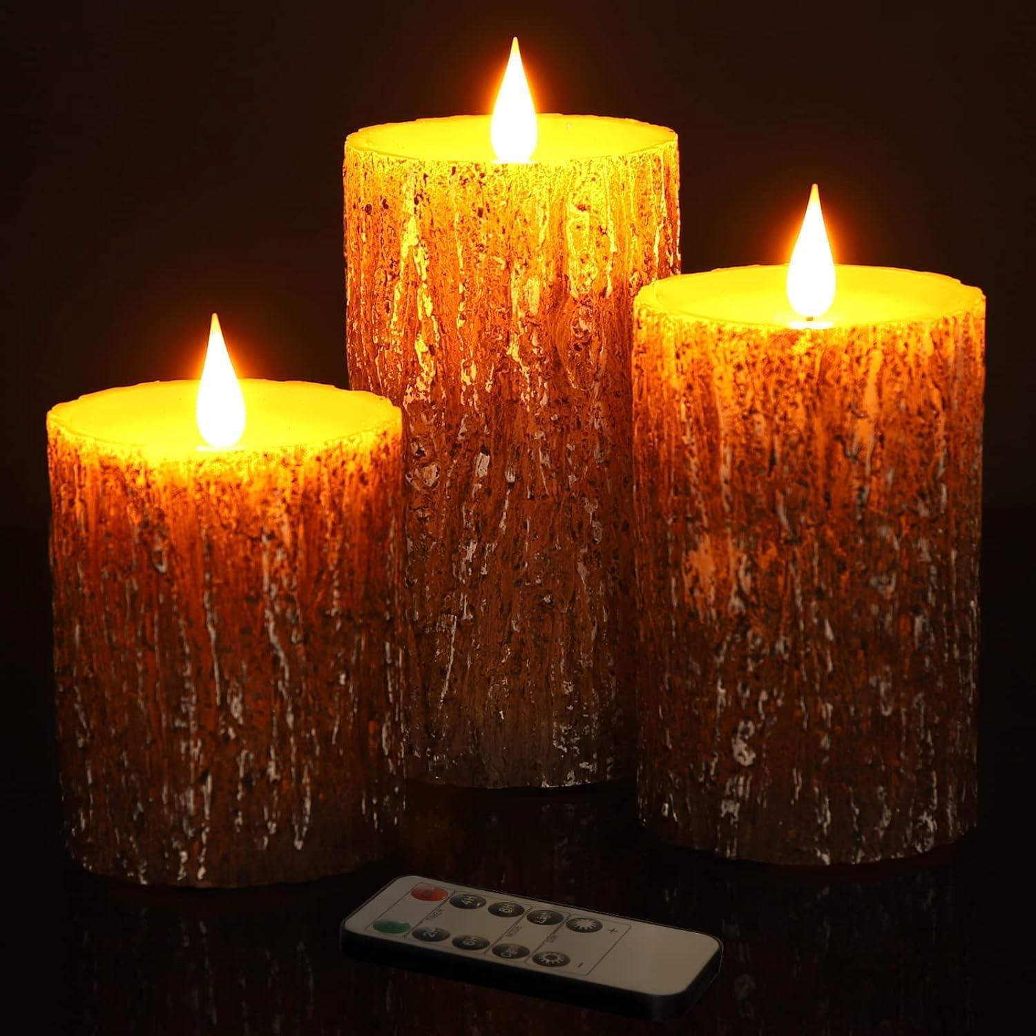 Set de Velas LED Parpadeantes AKU TONPA con Control Remoto