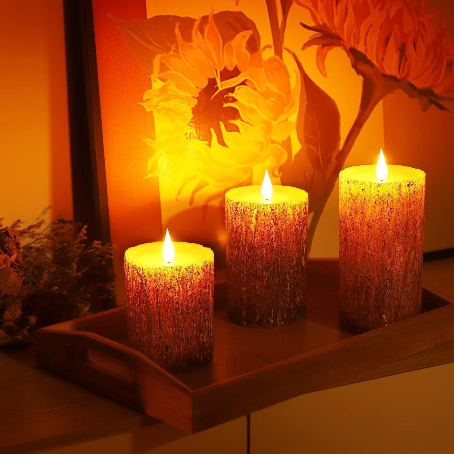 Set de Velas LED Parpadeantes AKU TONPA con Control Remoto