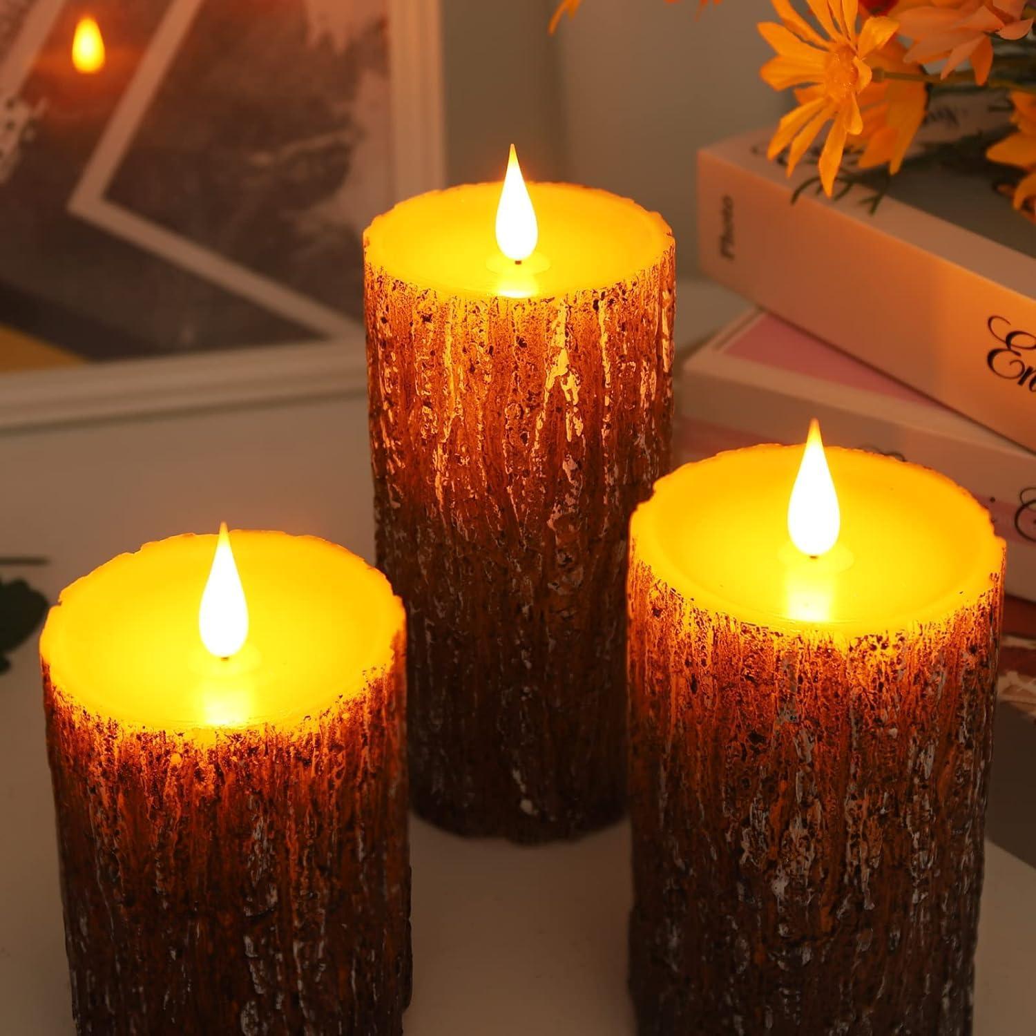 Set de Velas LED Parpadeantes AKU TONPA con Control Remoto
